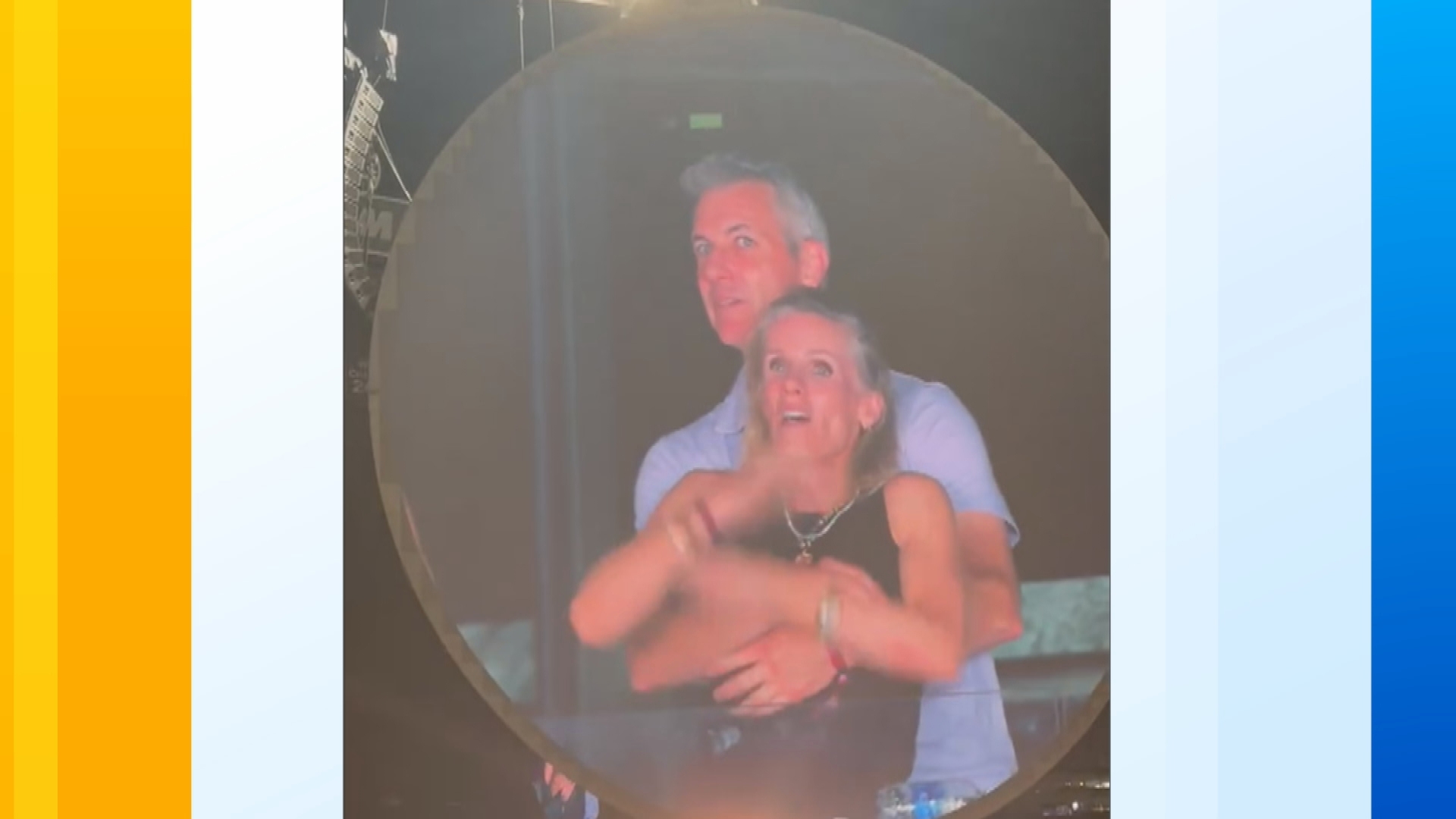 Coldplay Boston concert kiss cam
