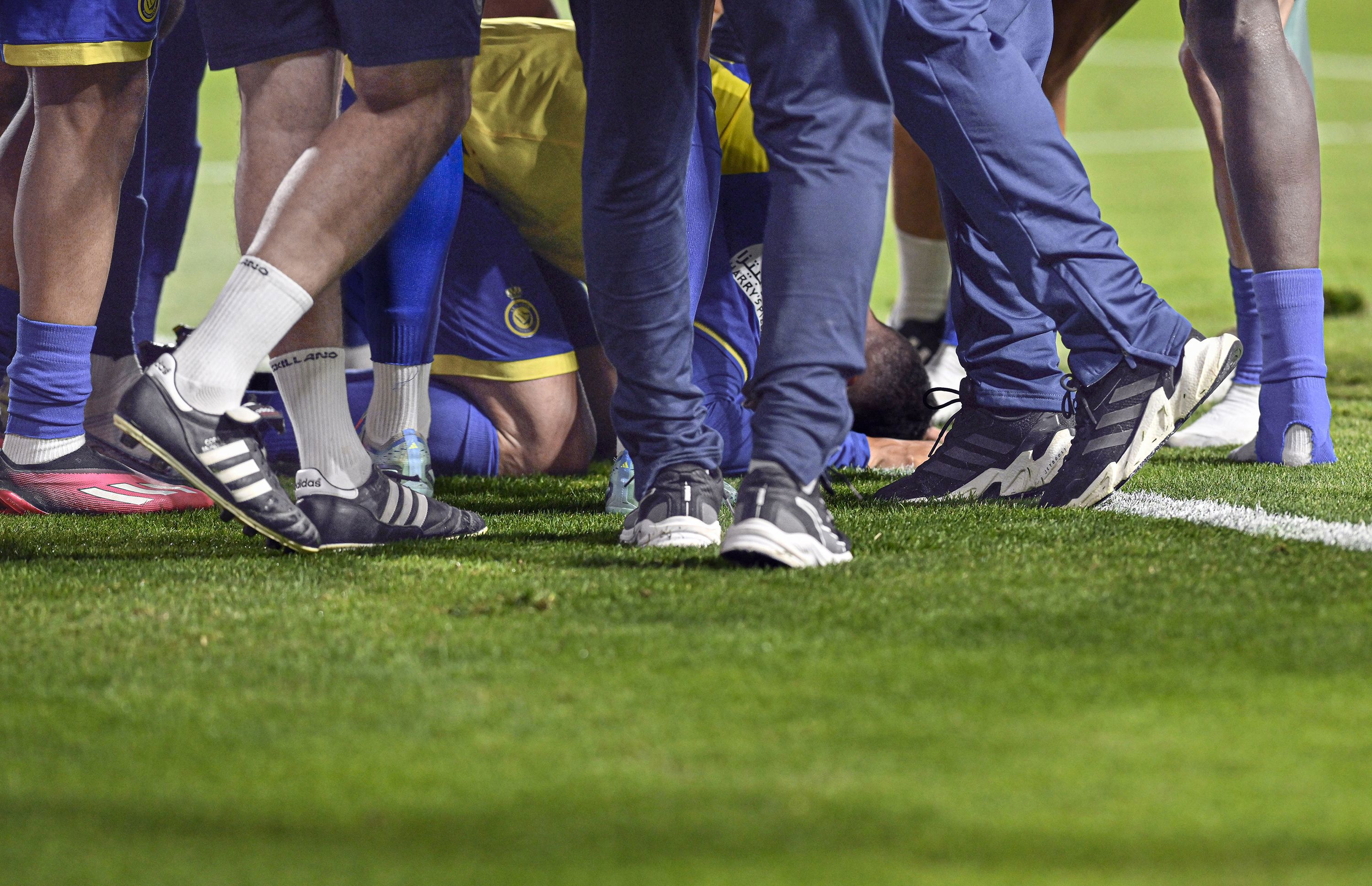 Cristiano Ronaldo Prostrates After Scoring Goal in Nike Soccer