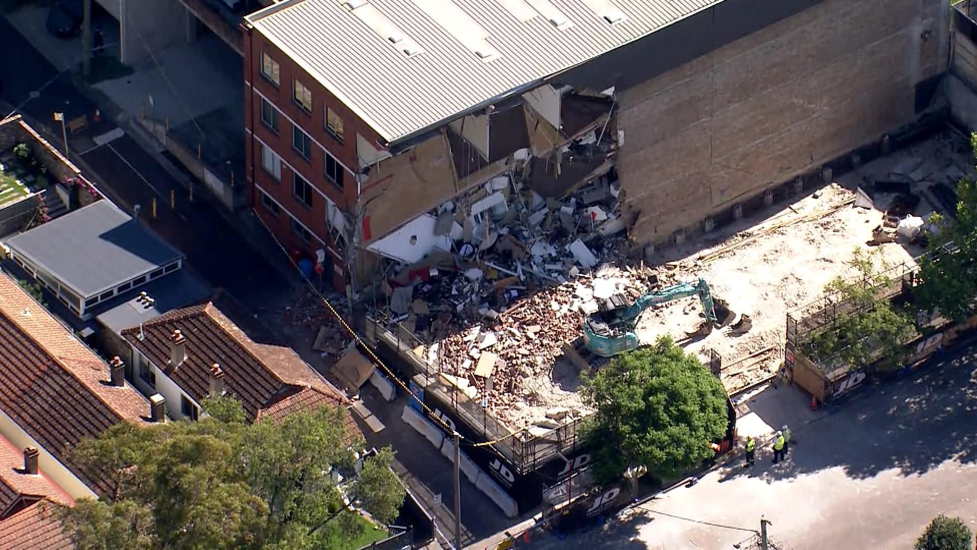 Building Collapses At Crows Nest Sydney Sparking Miracle Evacuation