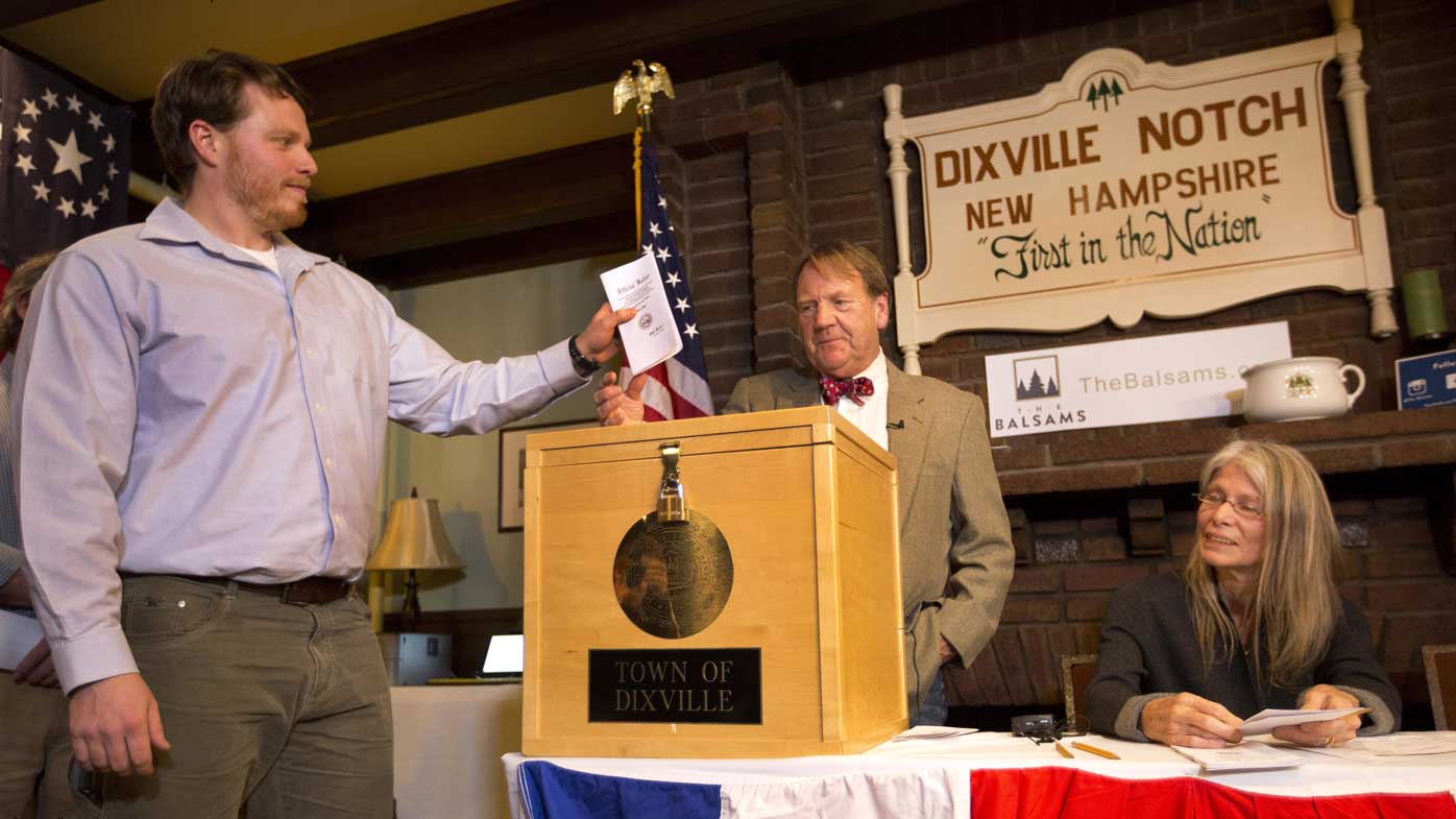 Democratic candidate Hillary Clinton beat Republican Donald Trump 4-2 in Dixville Notch, the first place in America to announce its election results.