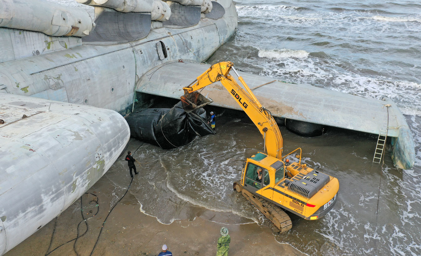 Caspian Sea monster aircraft Ekranoplan moved to new home aviation news