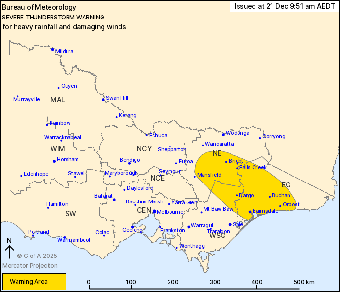 The Gippsland region in Victoria is bracing for huge storms today.