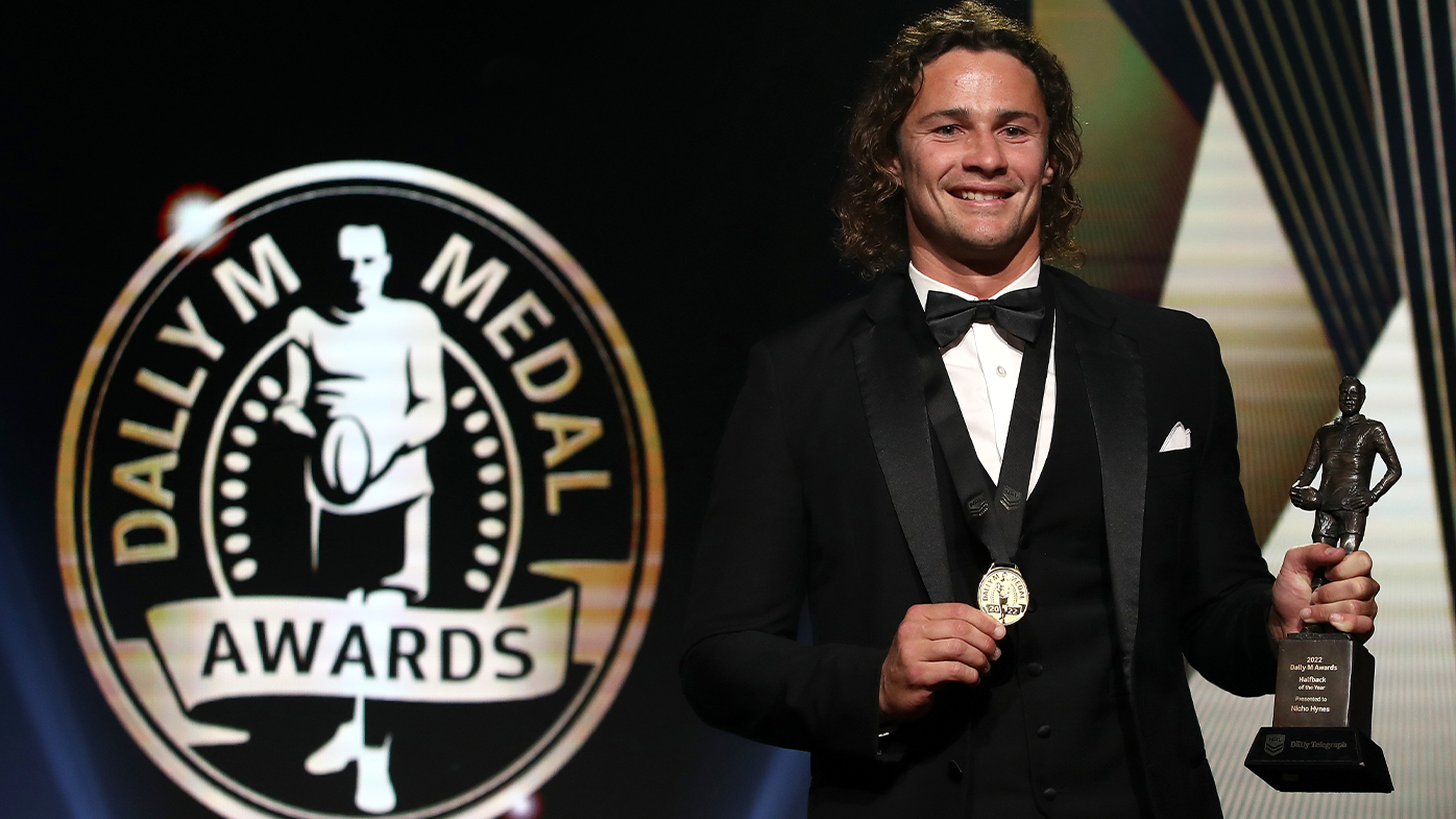 NRL Dally Medal Awards 2022 Nicho Hynes wins, how many votes, James