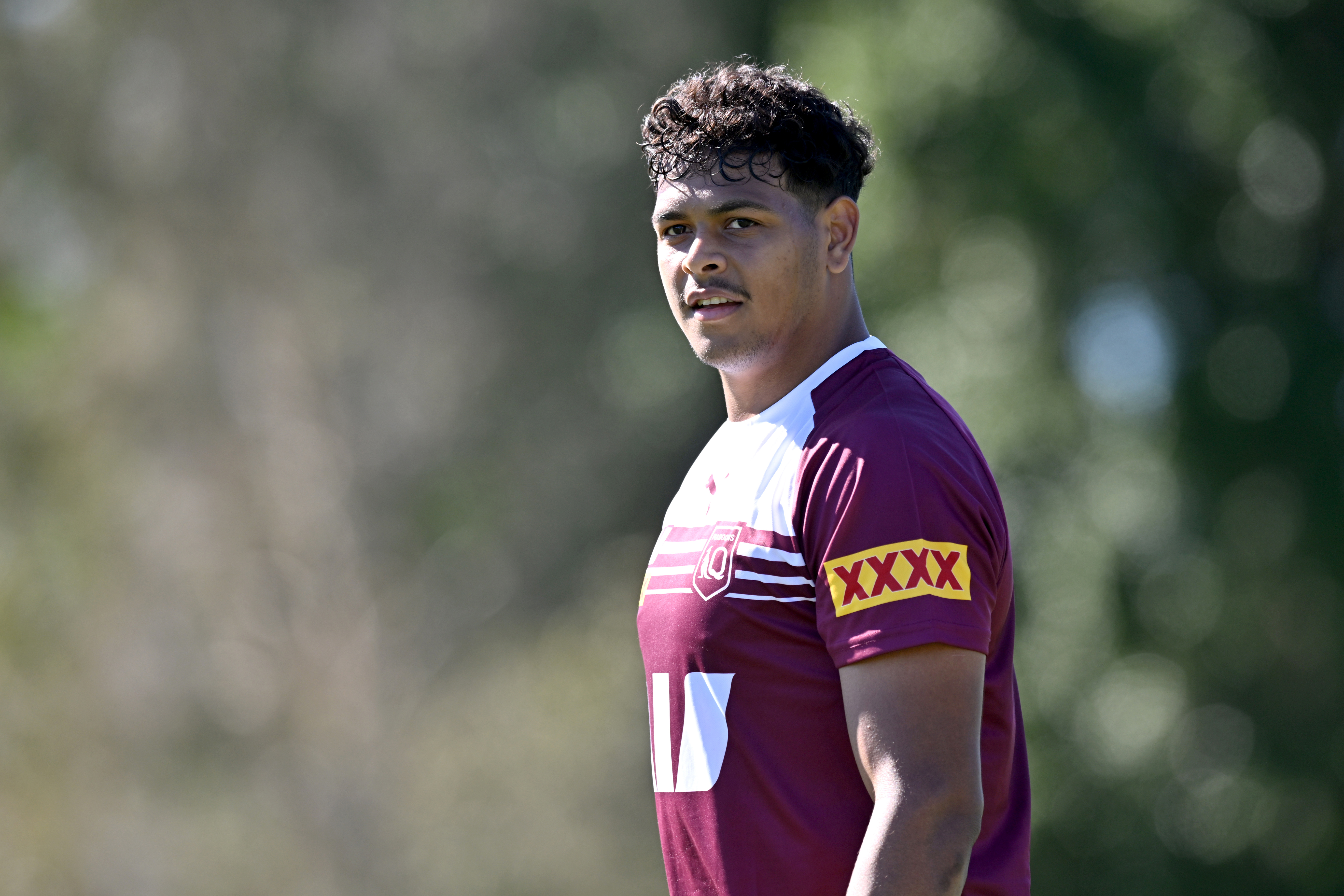 Selwyn Cobbo in Maroons camp ahead of State of Origin game one.