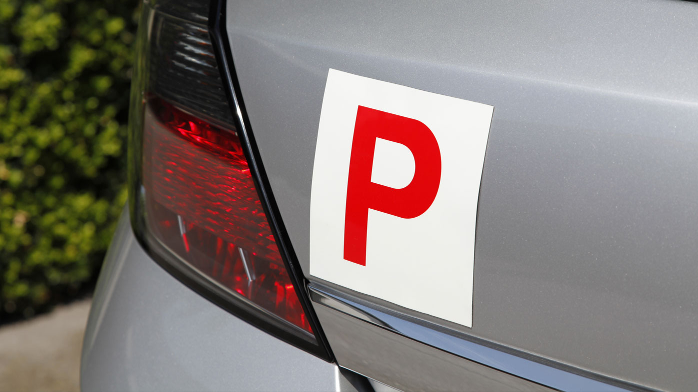 P plate driver P-Plater red P-plates stock file 