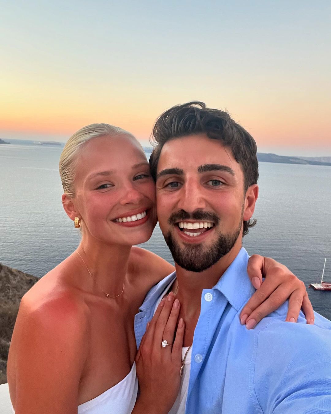 Josh Daicos and Annalise Dalins engaged