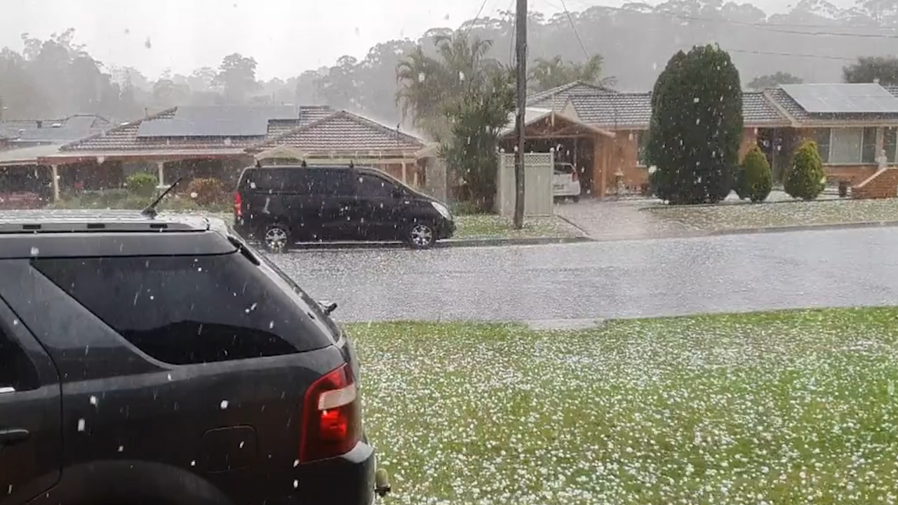 Coffs Harbour was hit by a severe storm this afternoon.