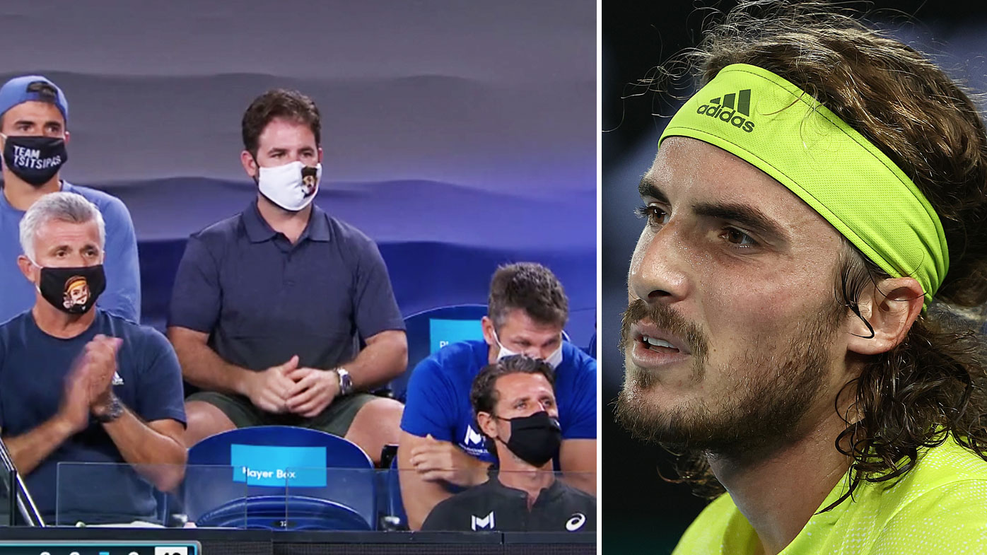 Australian Open Stefanos Tsitsipas Coaching Warning V Rafael Nadal Patrick Mouratoglou Involved