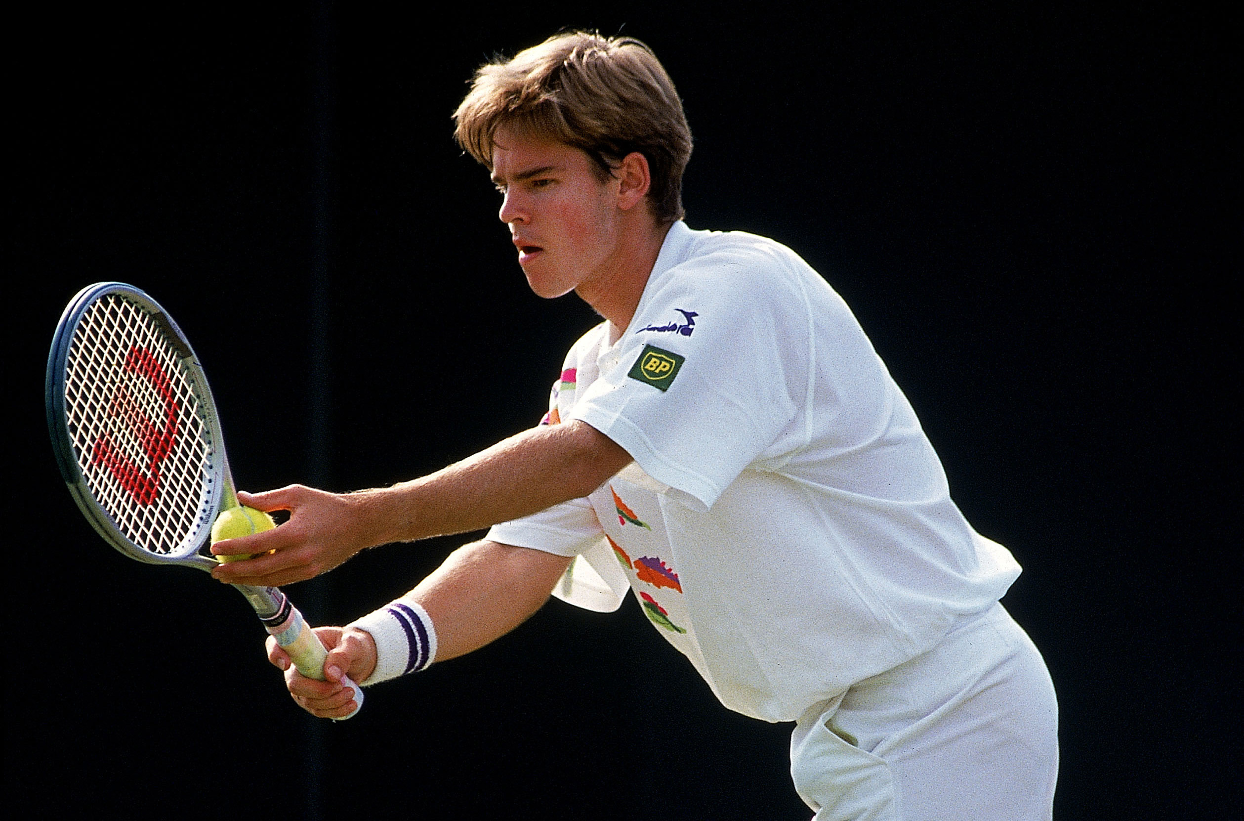 A young Todd Woodbridge in action.