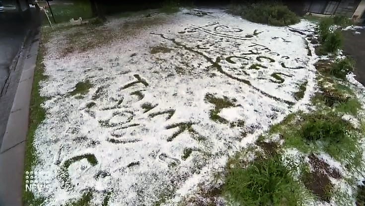 Parts of South Australia have been drenched by heavy rain and damaging hail, as a series of sudden storm surges bared down.