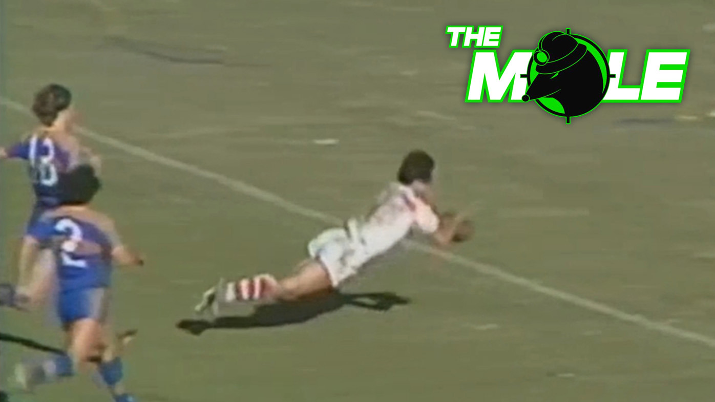 'Lord' Ted Goodwin's iconic 1977 grand final try.