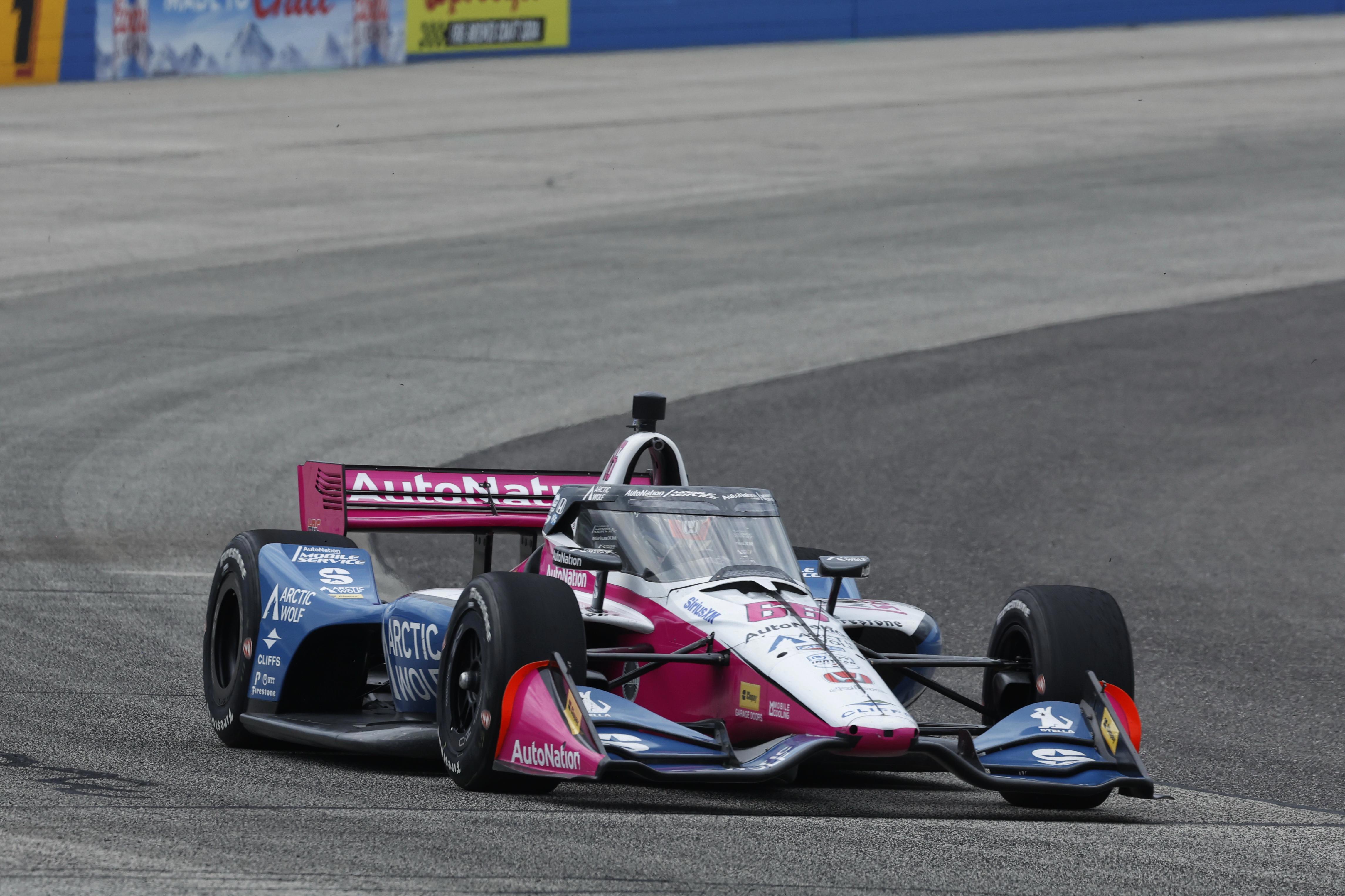 David Malukas tested with Meyer Shank Racing at the Milwaukee Mile.