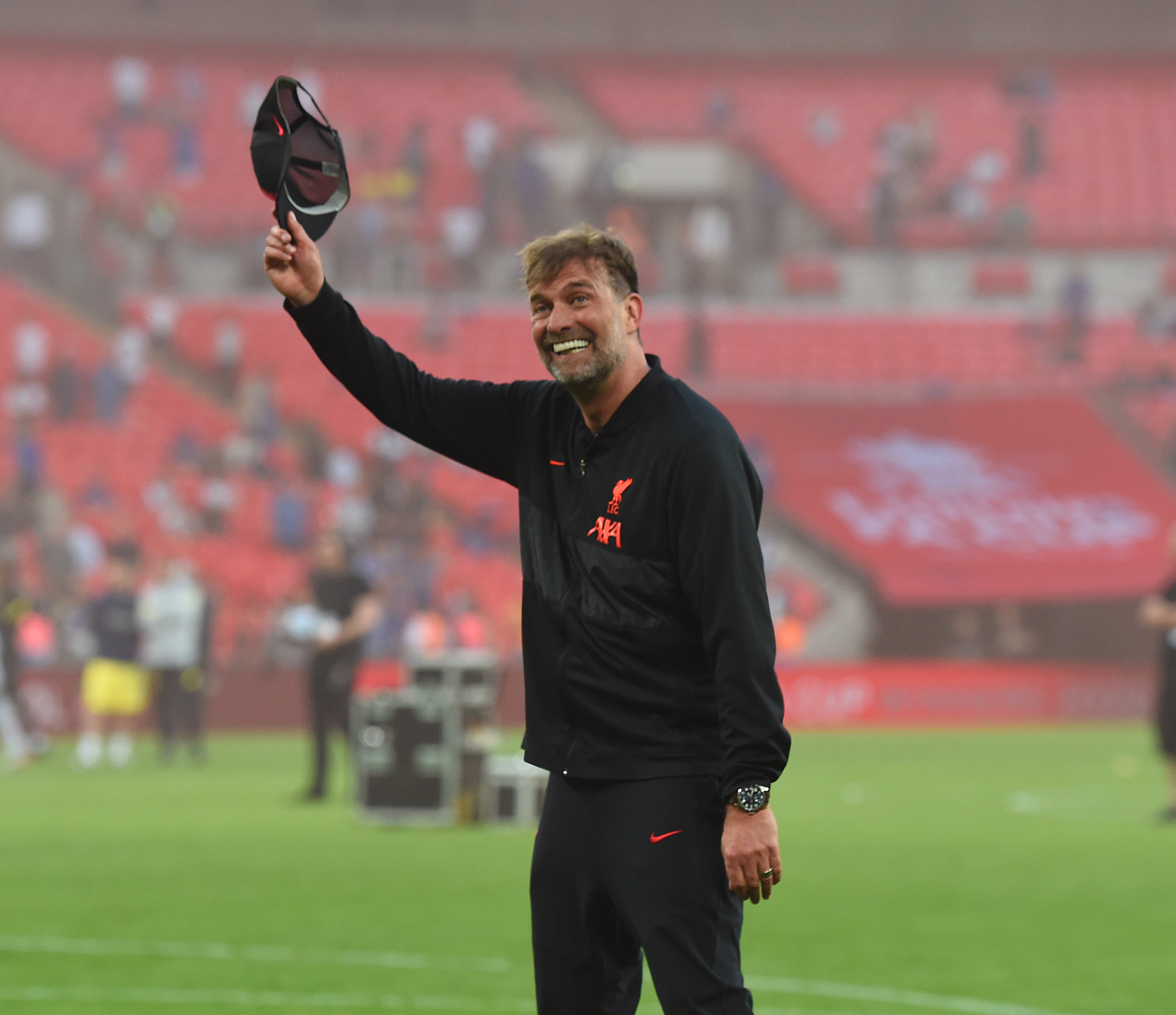 Jurgen Klopp manager of Liverpool at the end of the FA Cup final.
