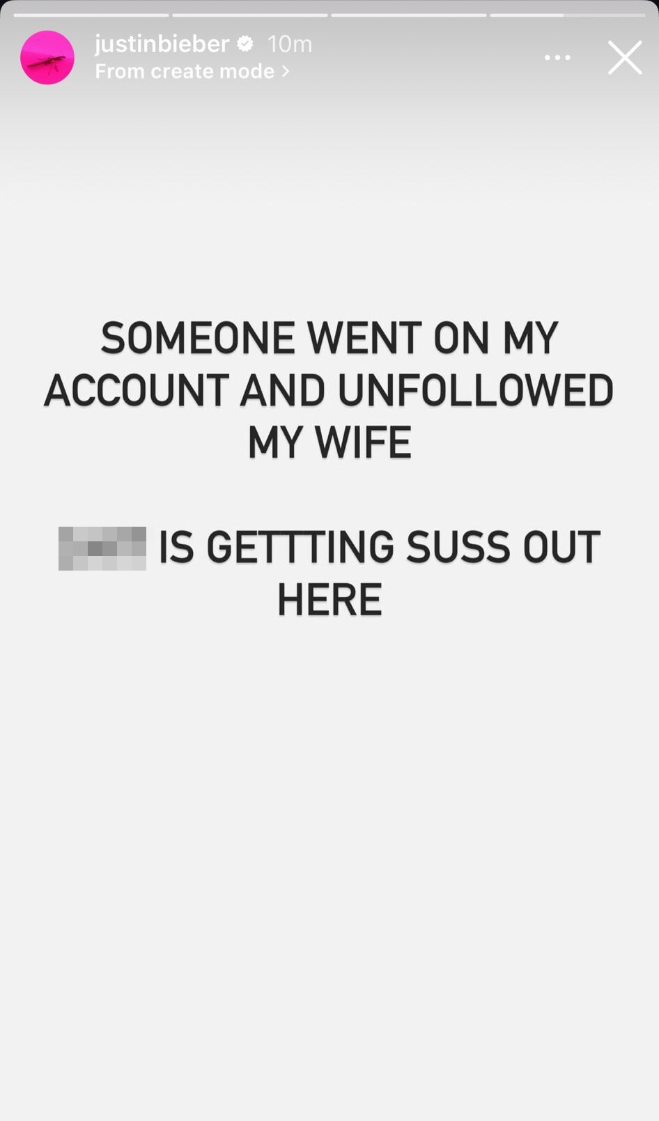 Justin Bieber addresses unfollowing his wife Hailey
