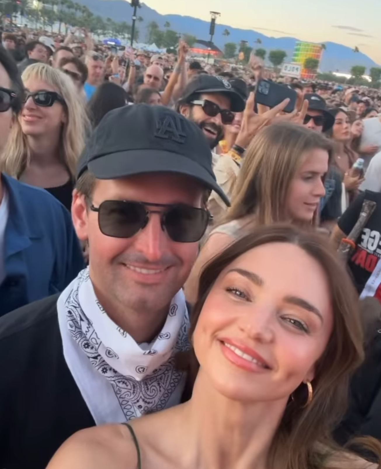 Miranda Kerr and Evan Spiegel at Coachella 2026
