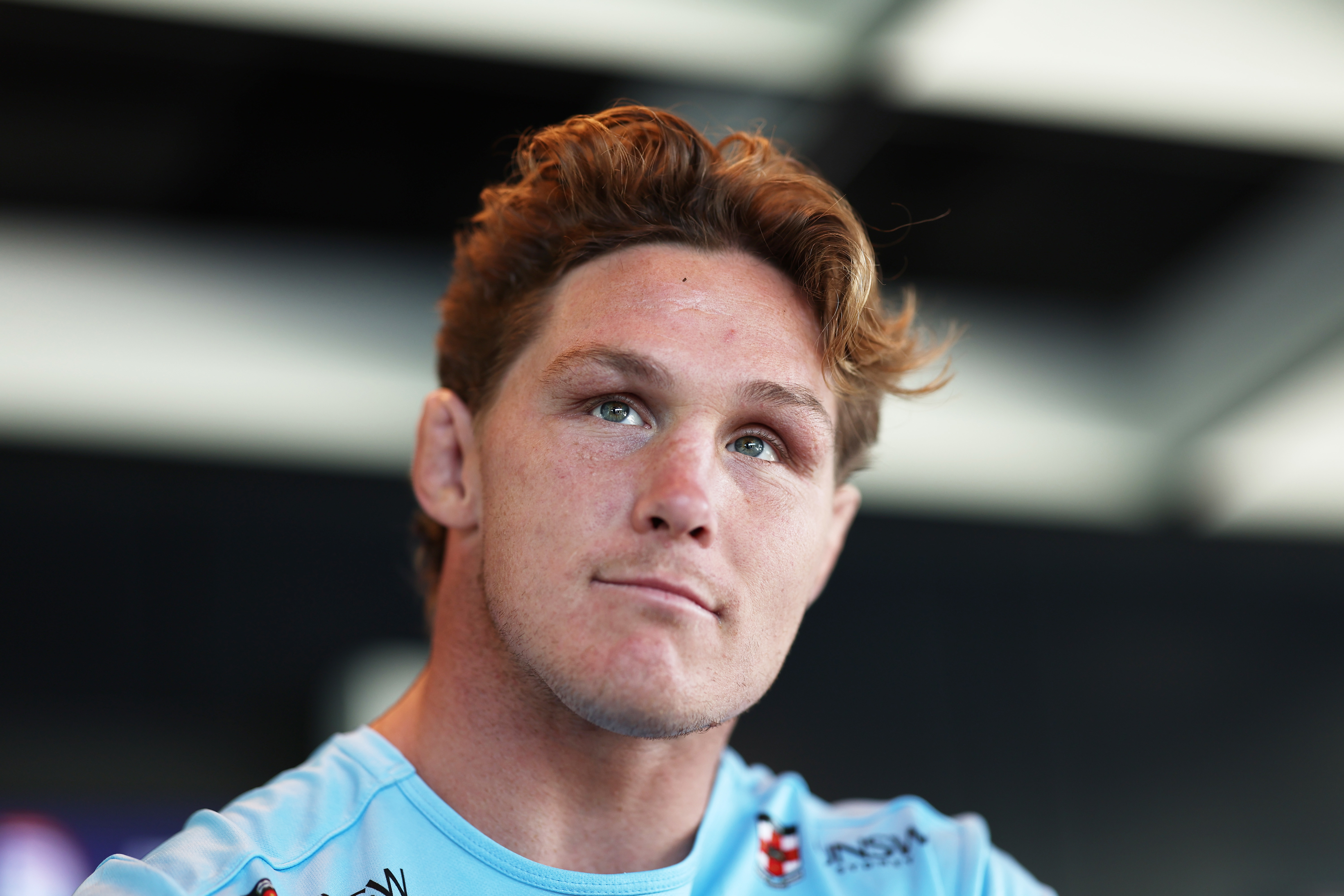 Michael Hooper speaks to the media during a Waratahs Super Rugby media opportunity