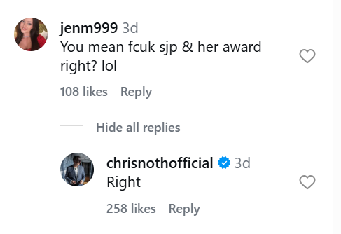 Christopher Noth Sarah Jessica Parker dig 