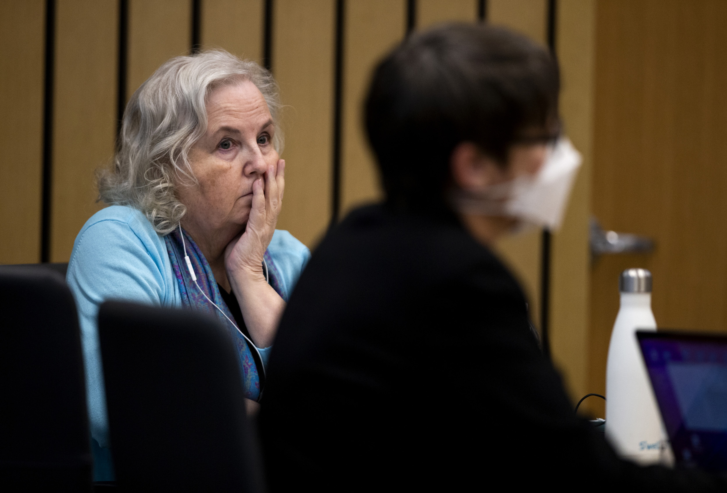 Romance writer Nancy Crampton Brophy, left, accused of killing her husband, Dan Brophy, in June 2018,.