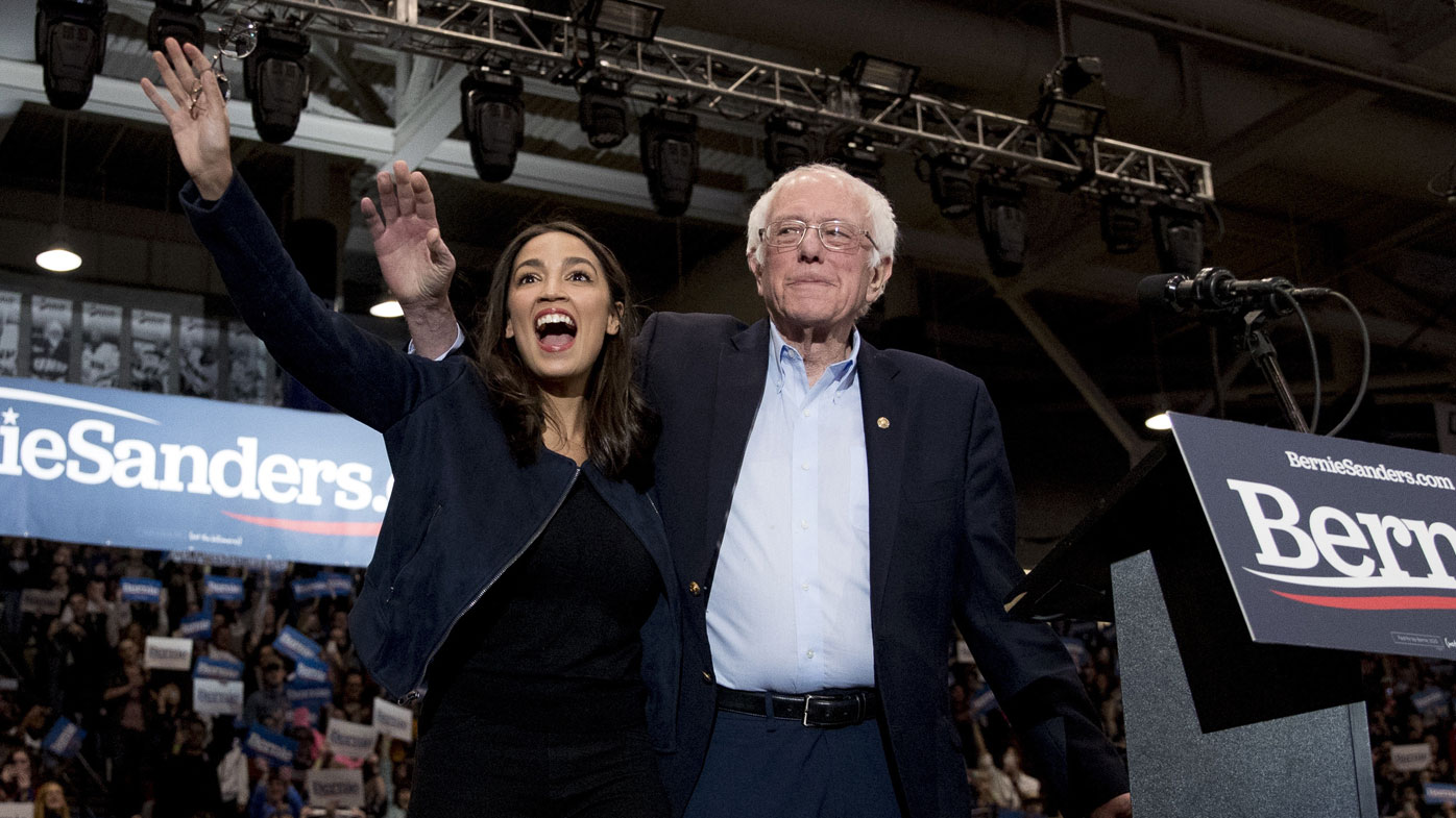 Bernie Sanders (seen here with Congresswoman Alexandria Ocasio-Cortez) has won the New Hampshire primary.