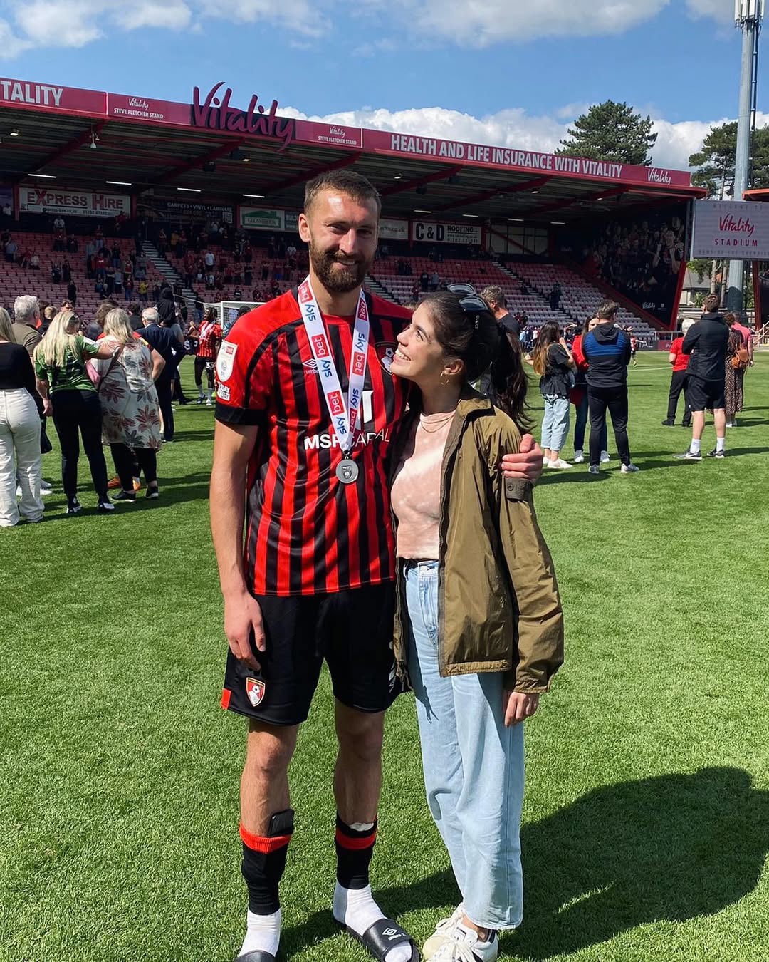 Molly Moorish with her partner
