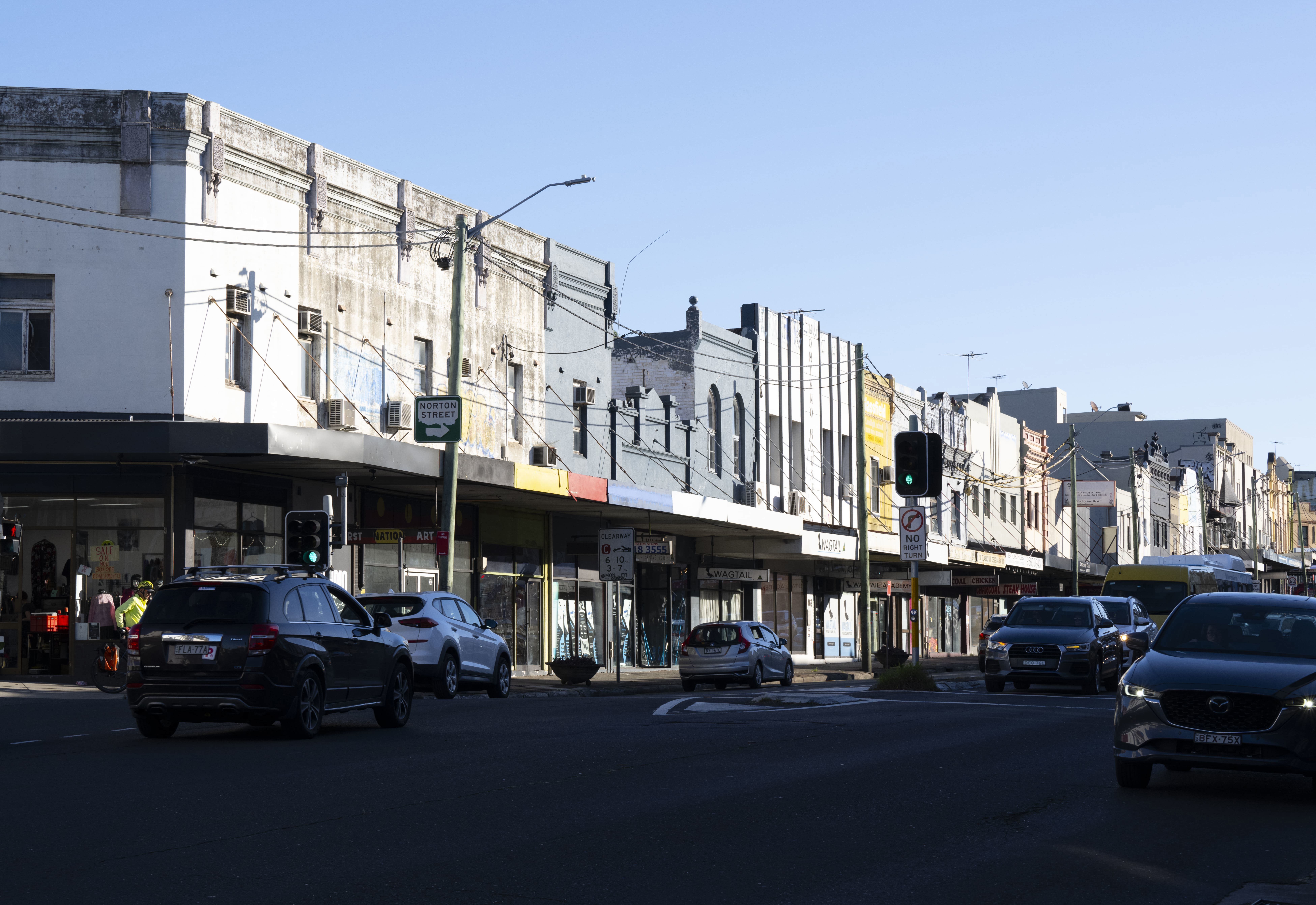A stretch of Parramatta Road in the Inner West of Sydney.
