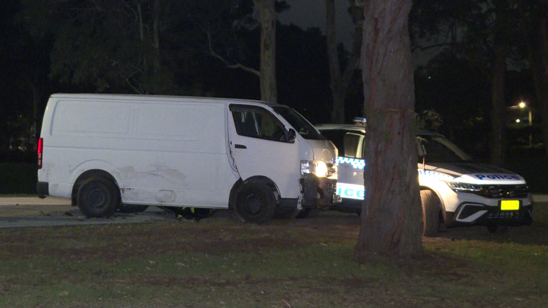 A short time later, police located the white van on Trafalgar Street, Petersham.