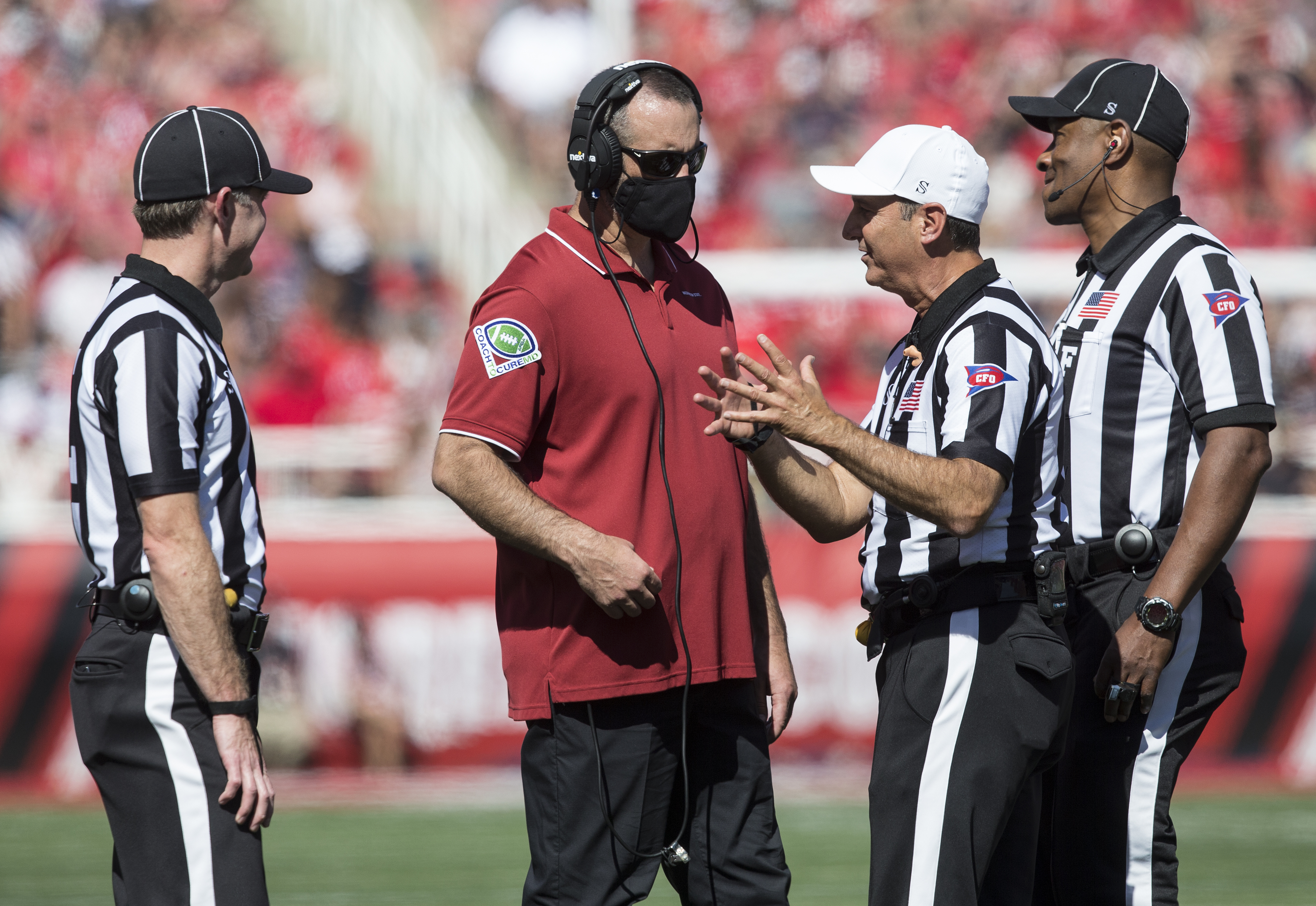 Nick Rolovich head coach of the Washington State Cougars.