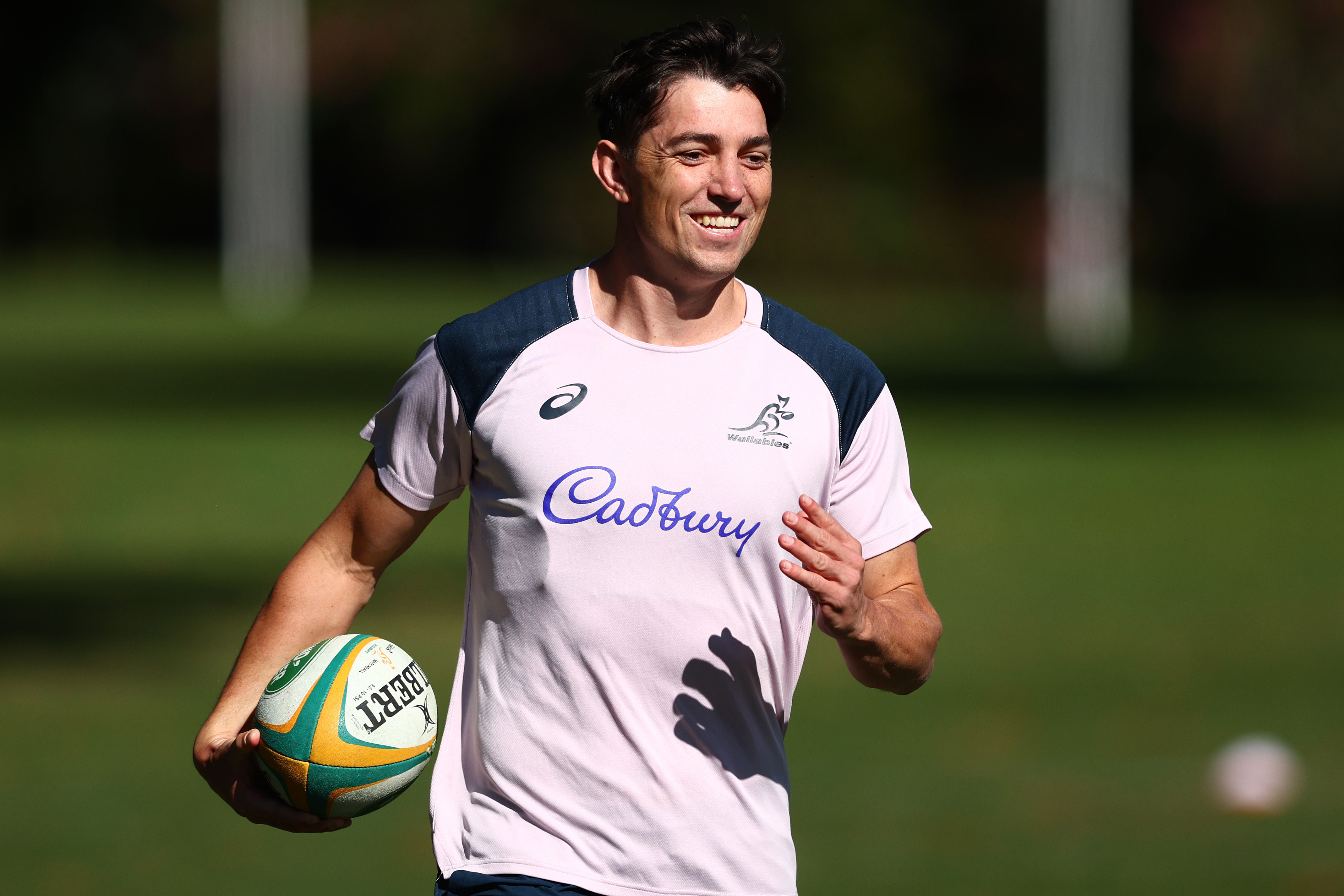 Jock Campbell during a Wallabies training session at Royal Pines Resort.