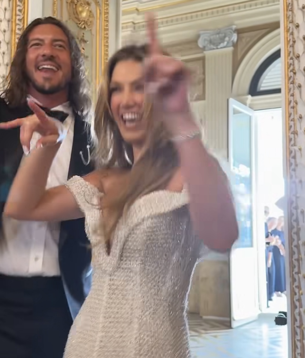 Delta Goodrem and Matthew Copley