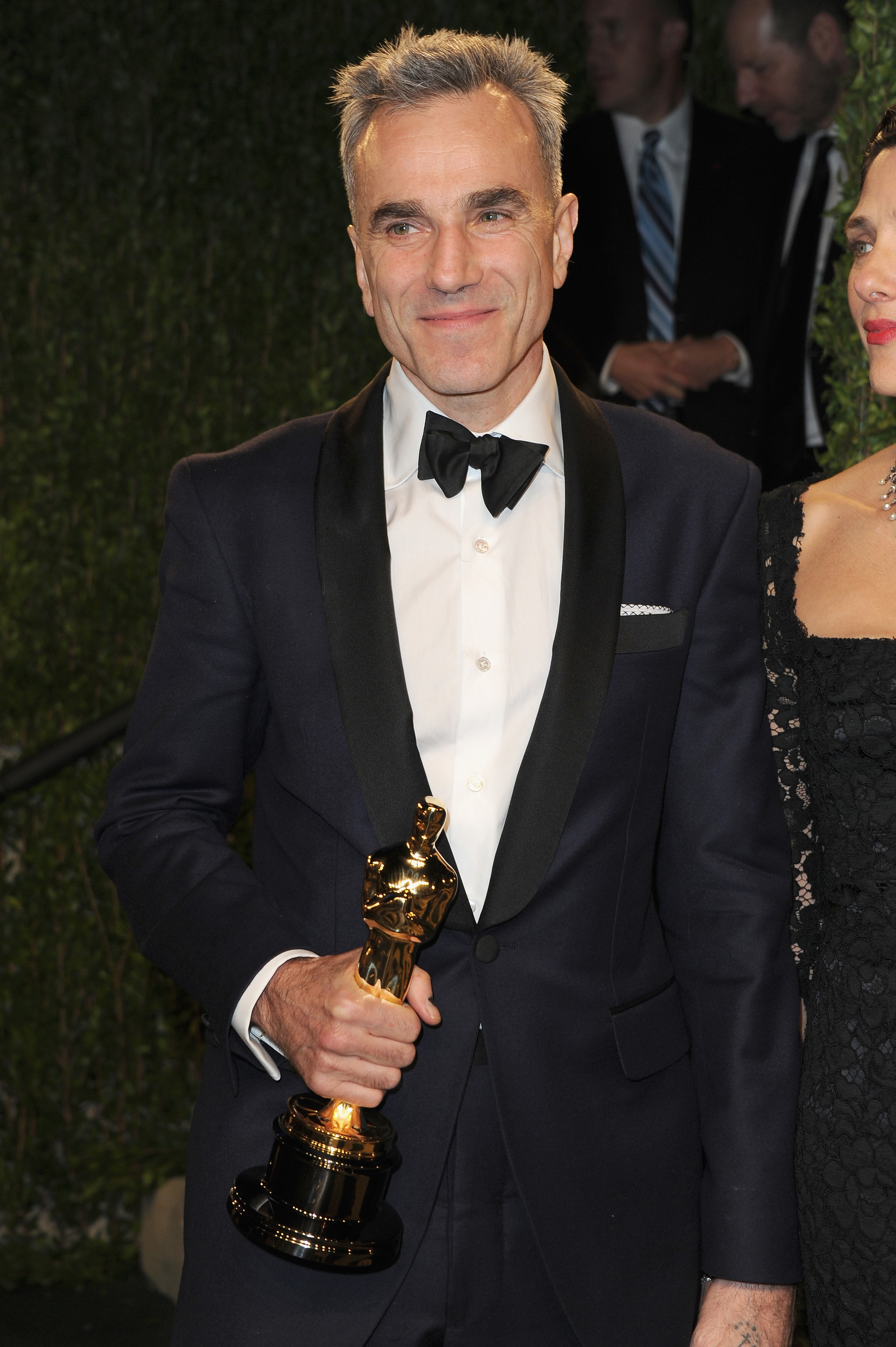 Daniel Day-Lewis arrives at the 2013 Vanity Fair Oscar Party hosted by Graydon Carter at Sunset Tower on February 24, 2013 in West Hollywood, California.