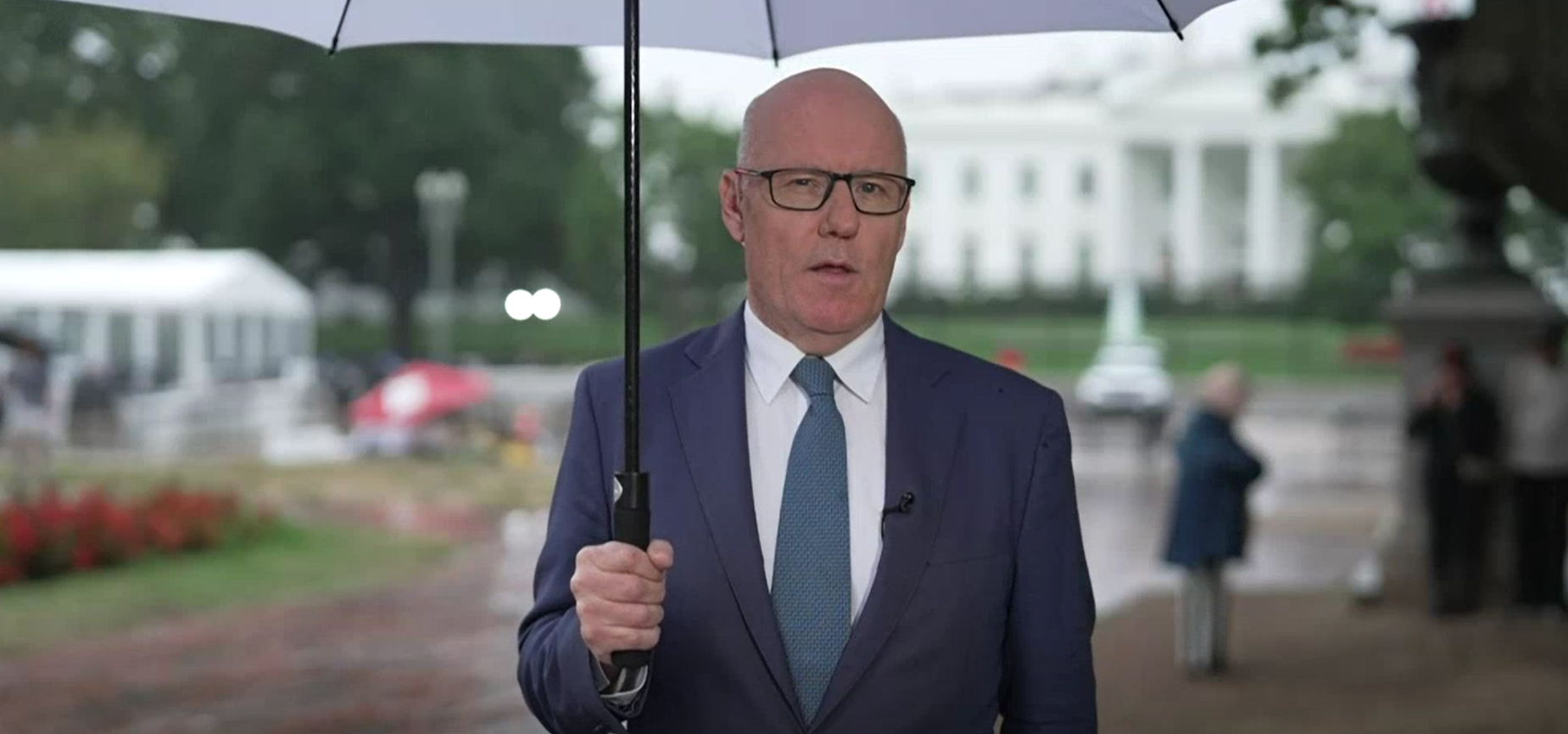 ABC journalist John Lyons, on assignment for the program Four Corners, ﻿quizzed Donald Trump on his business dealings while in office, asking if it was "appropriate" for a sitting president to be engaged in so much personal commerce.