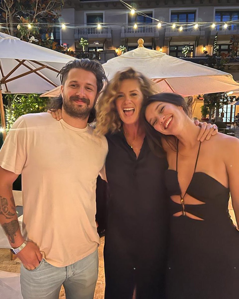 Liam Stewart, Renee Stewart and Rachel Hunter