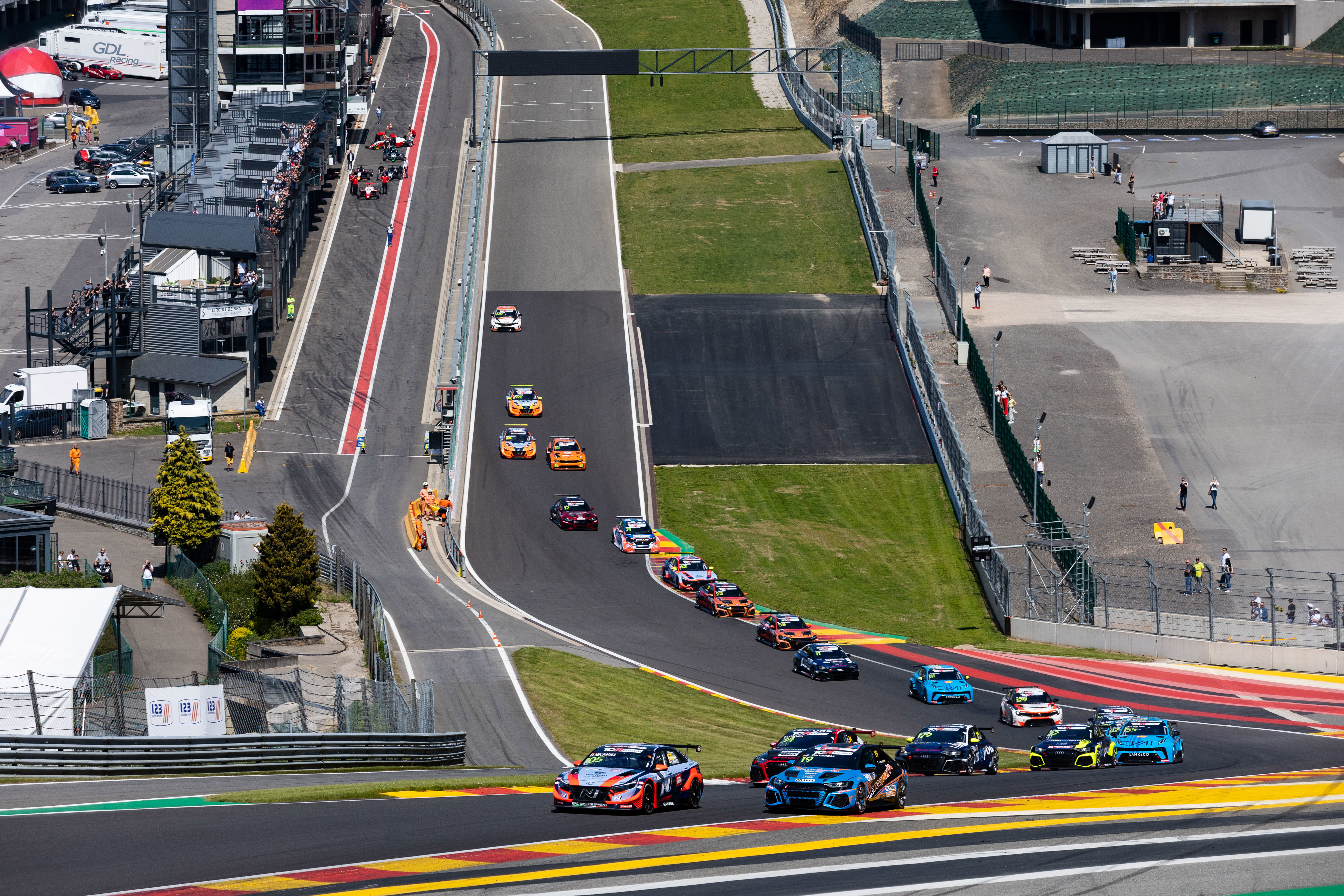 The TCR World Tour visited iconic locations in 2023, including Spa-Francorchamps.