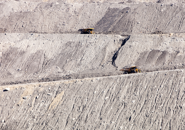 The Beltana number 1 mine, an open cast or drift coal mine managed by Xstrata coal in the Hunter Valley, New South Wales.