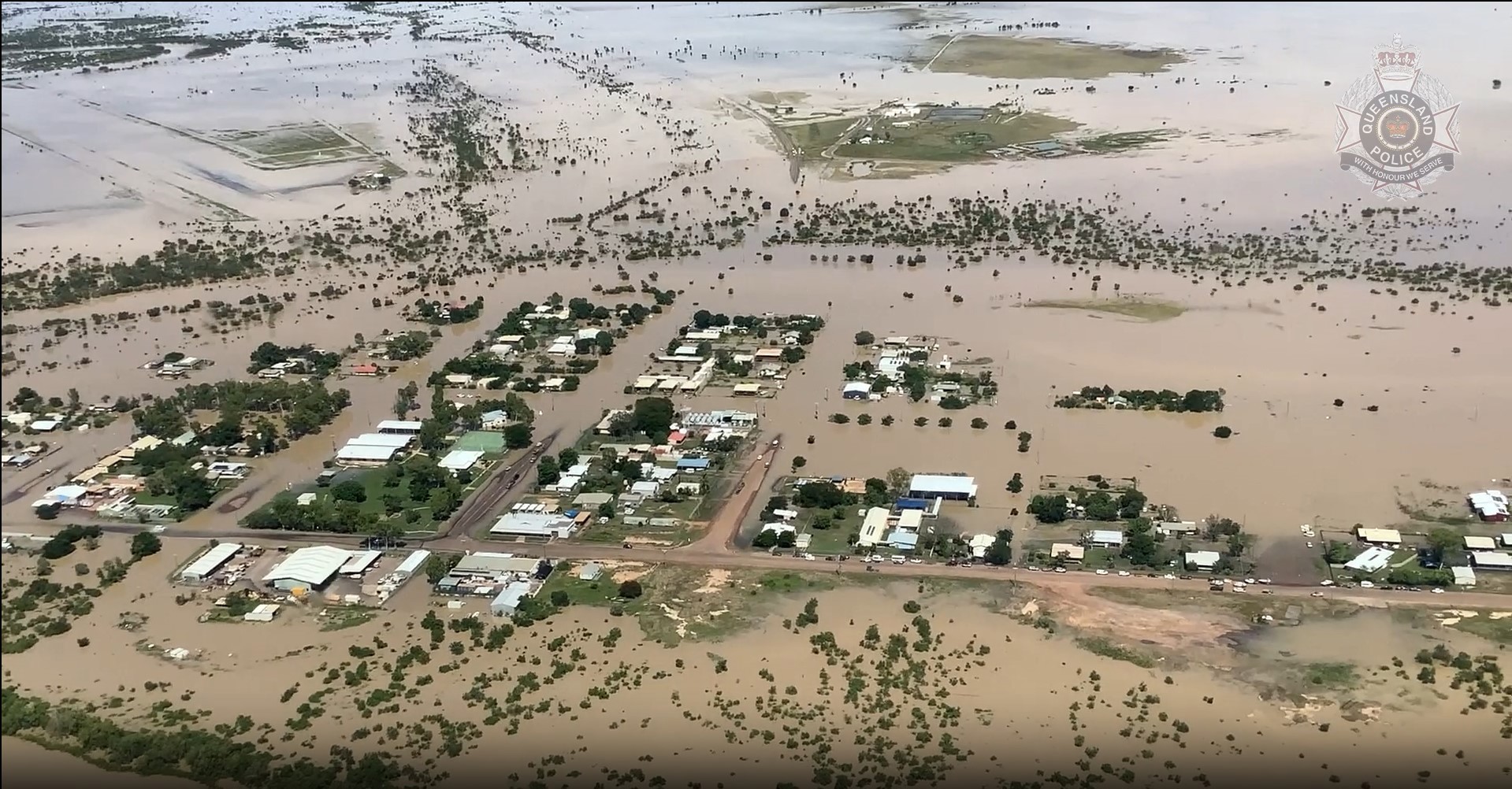 Parts of western Queensland are underwater as a tropical low moves across the state.