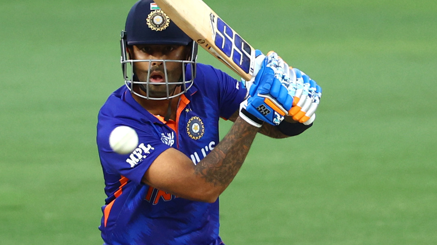Suryakumar Yadav in action for India.