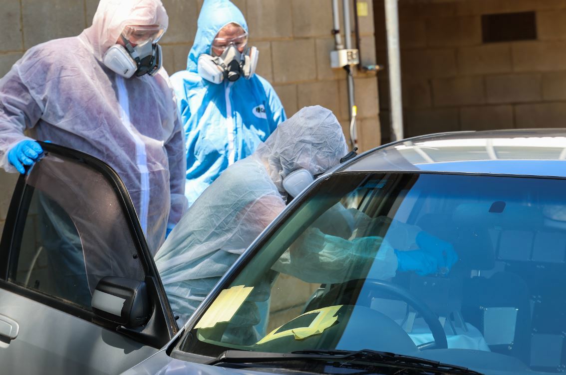 Testing for meth in cars Flinders University