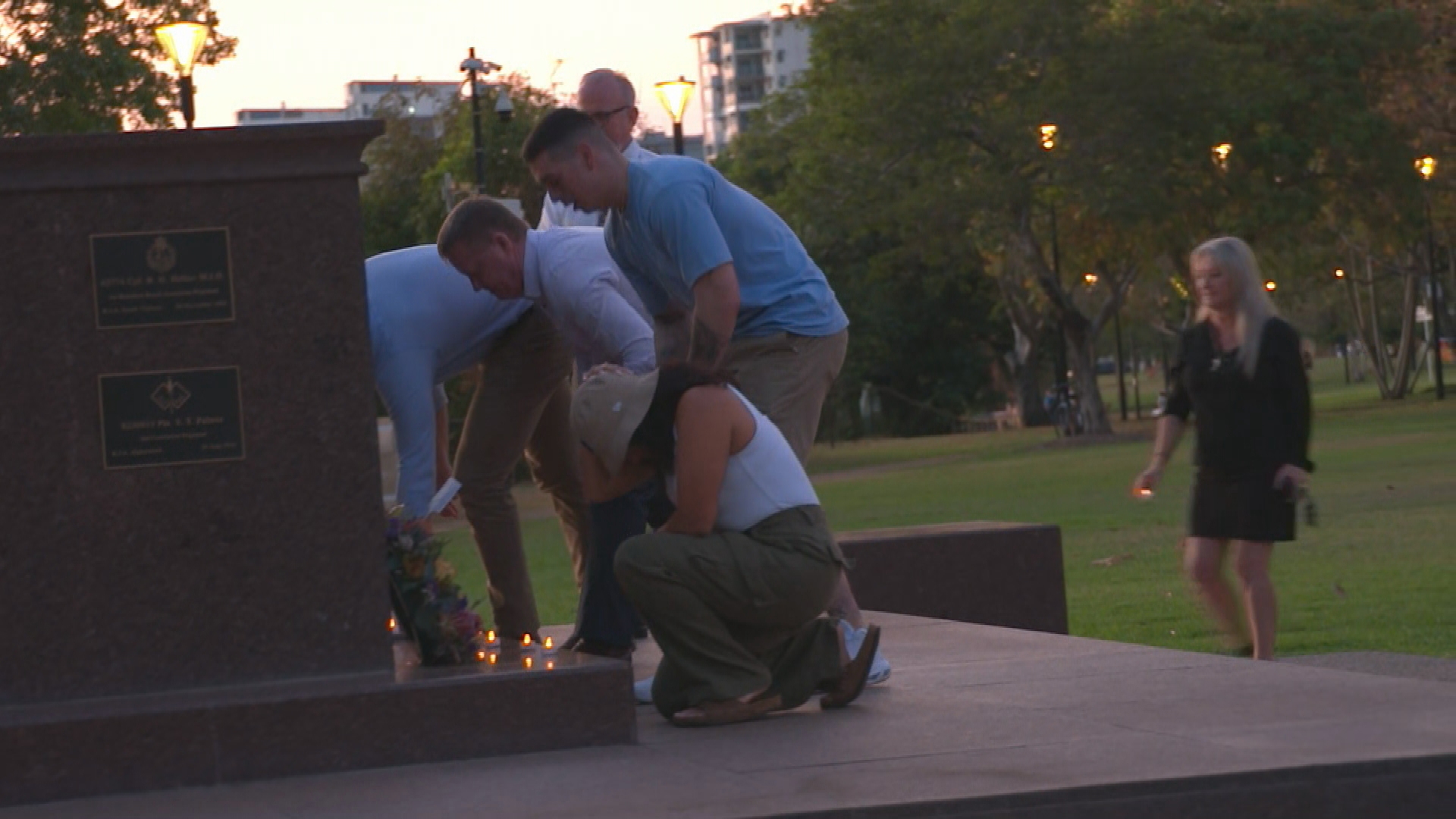 A vigil was held in Darwin for the US Marines killed in a helicopter crash.