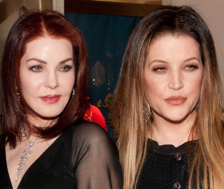 Priscilla Presley and Lisa Marie Presley 