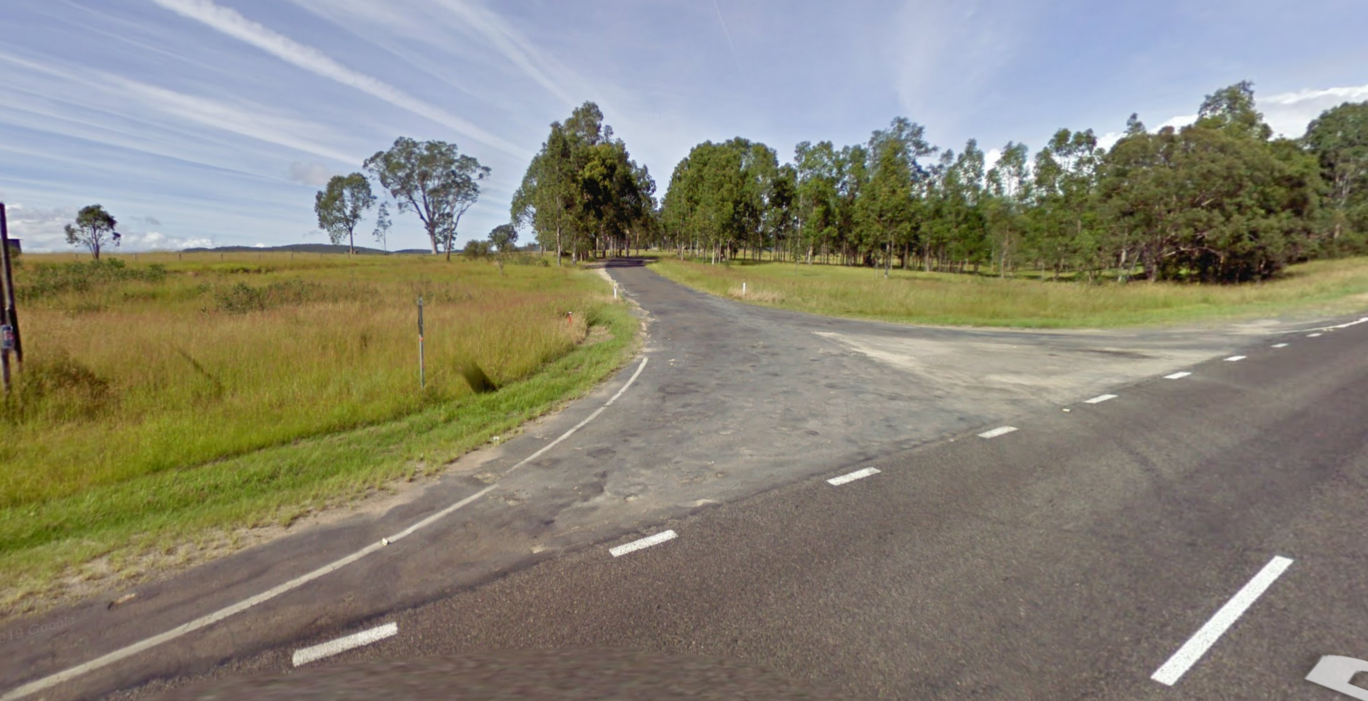 Emergency services found a Volkswagen Tiguan had hit a tree on on P﻿lains Station Road in Tabulam, about 60km west of Casino about 3.20am.