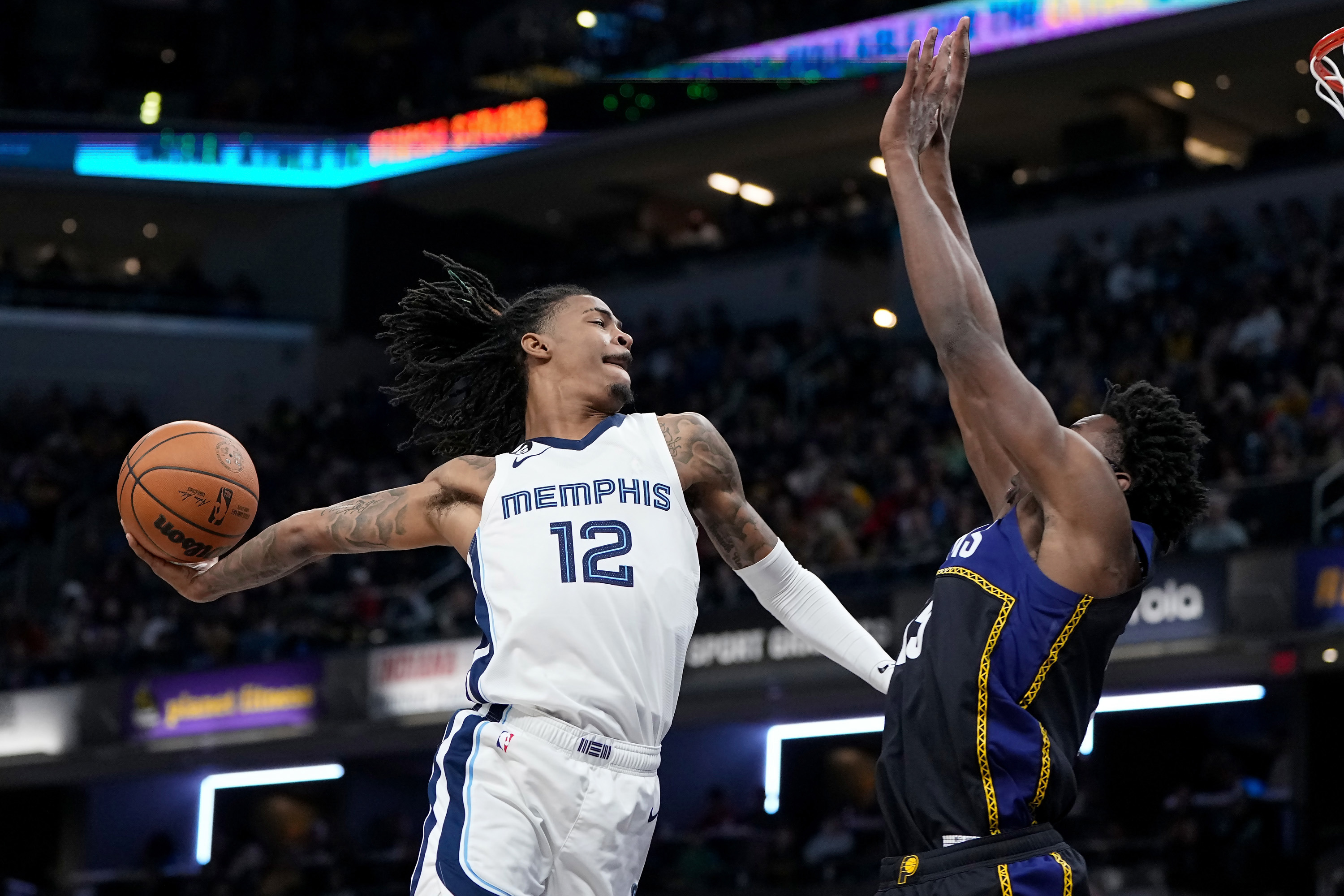 Nba 2023 Ja Morant Scores Dunk Of The Year Contender Against Indiana