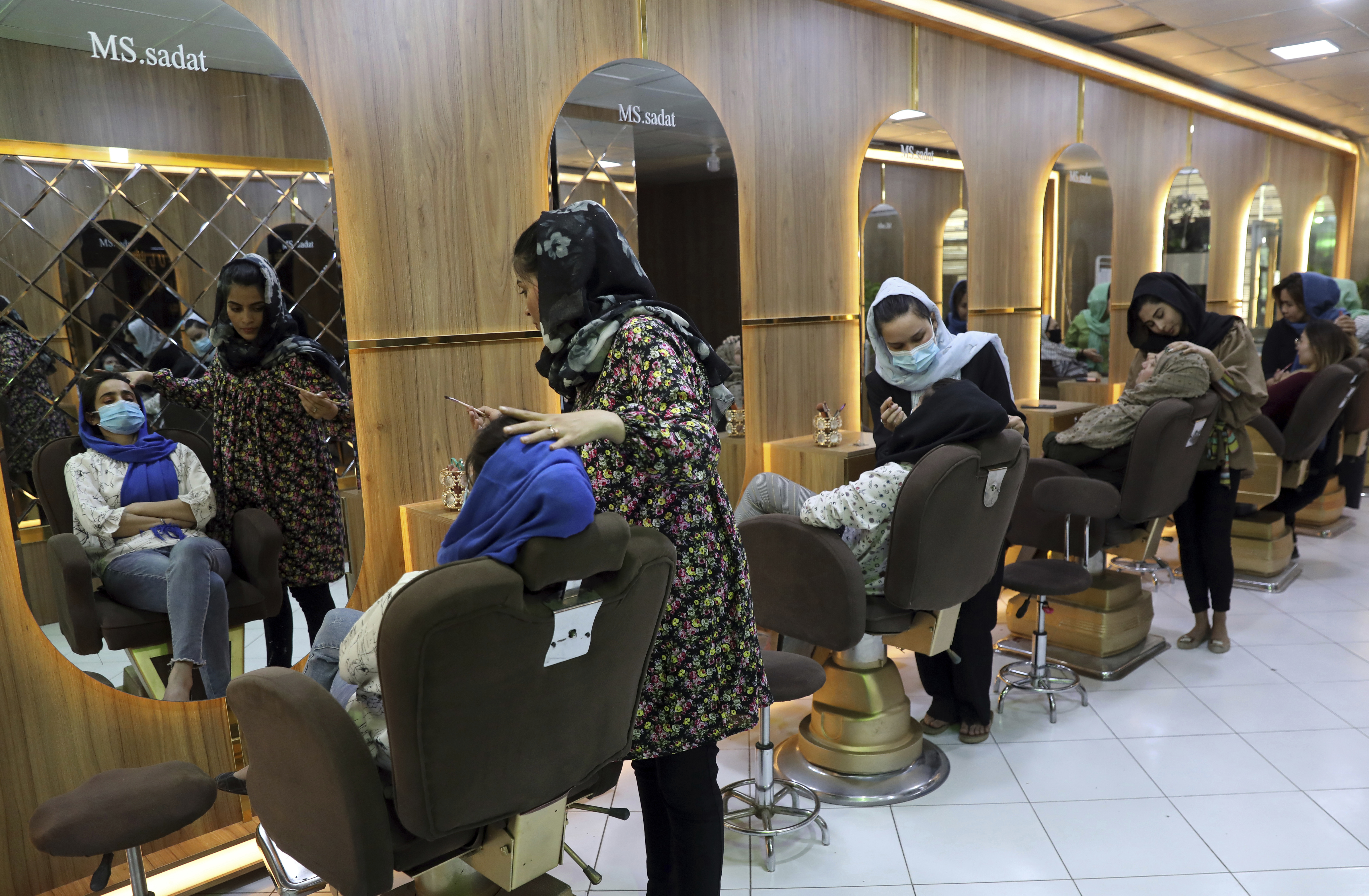 A spokesman at Afghanistan's Vice and Virtue Ministry said Tuesday, July 4, 2023, the Taliban are banning women's beauty salons. (AP Photo/Rahmat Gul, File)