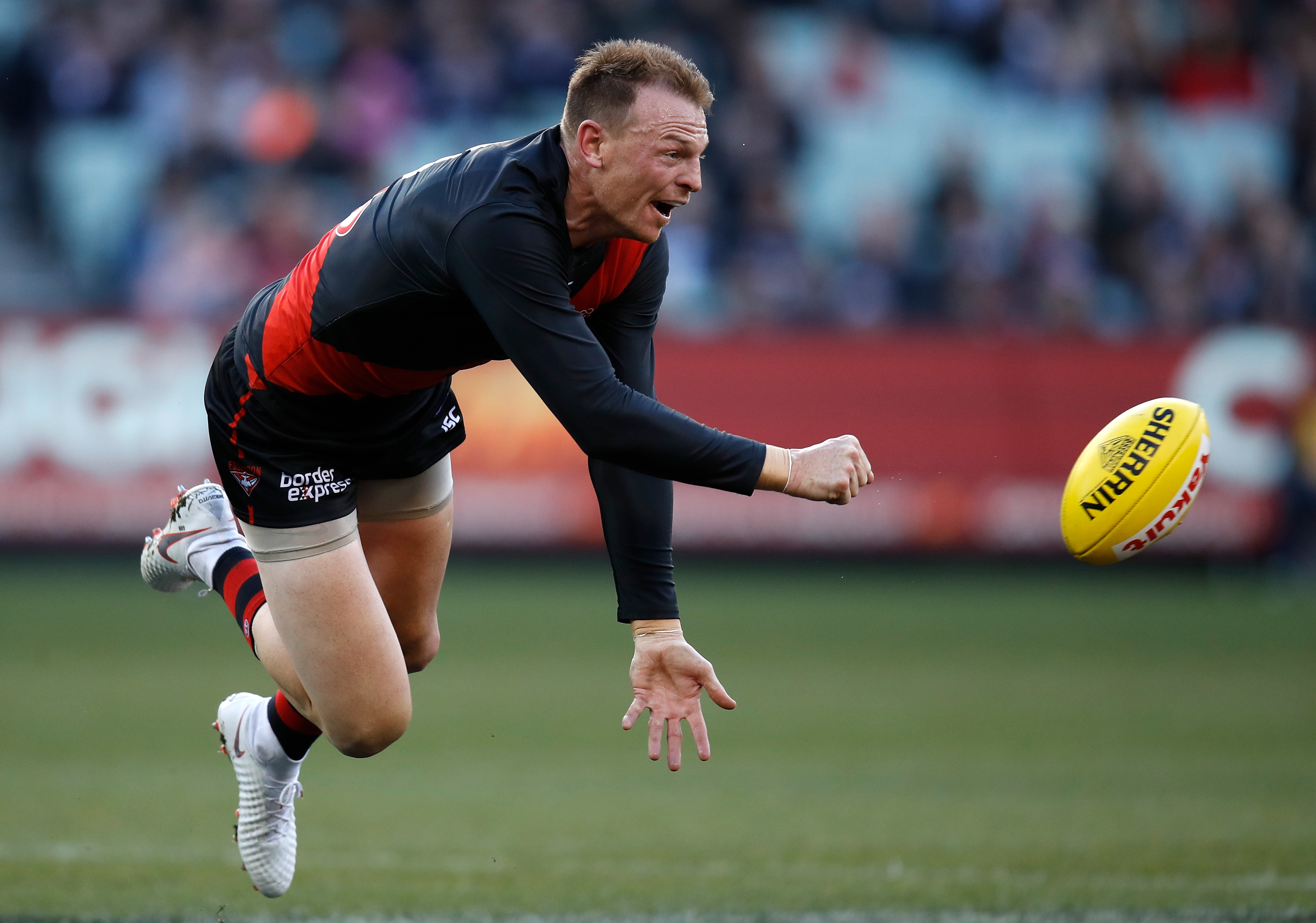 Brendon Goddard of the Bombers during a match against Collingwood at the MCG in 2018. Photo: Michael Willson