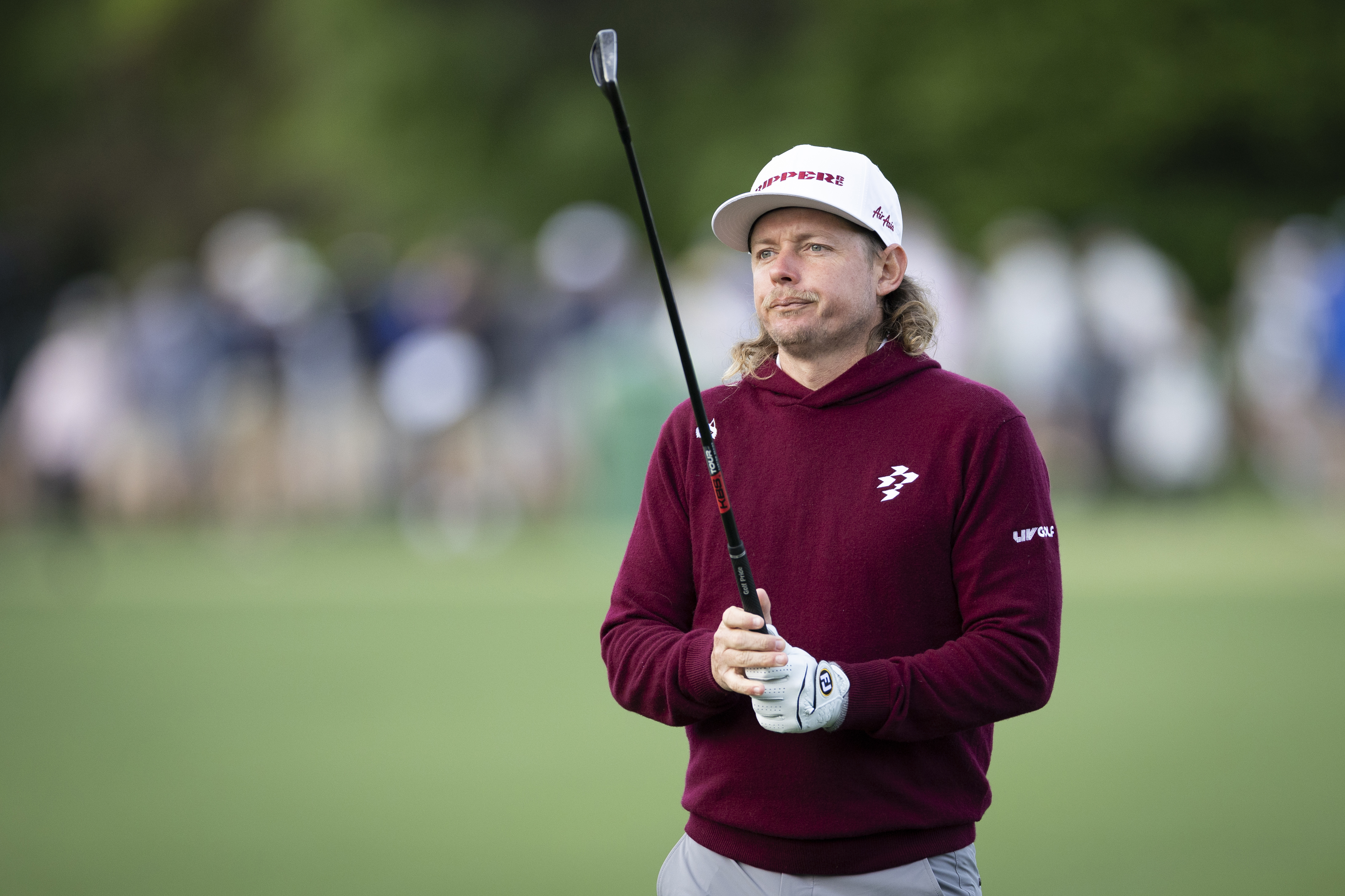 Cameron Smith of Australia warms up on the Tournament Practice Area ahead of a practice round prior to the Masters at Augusta National Golf Club, Monday, April 06, 2026. (Photo by Kieran Cleeves/Augusta National/Getty Images)