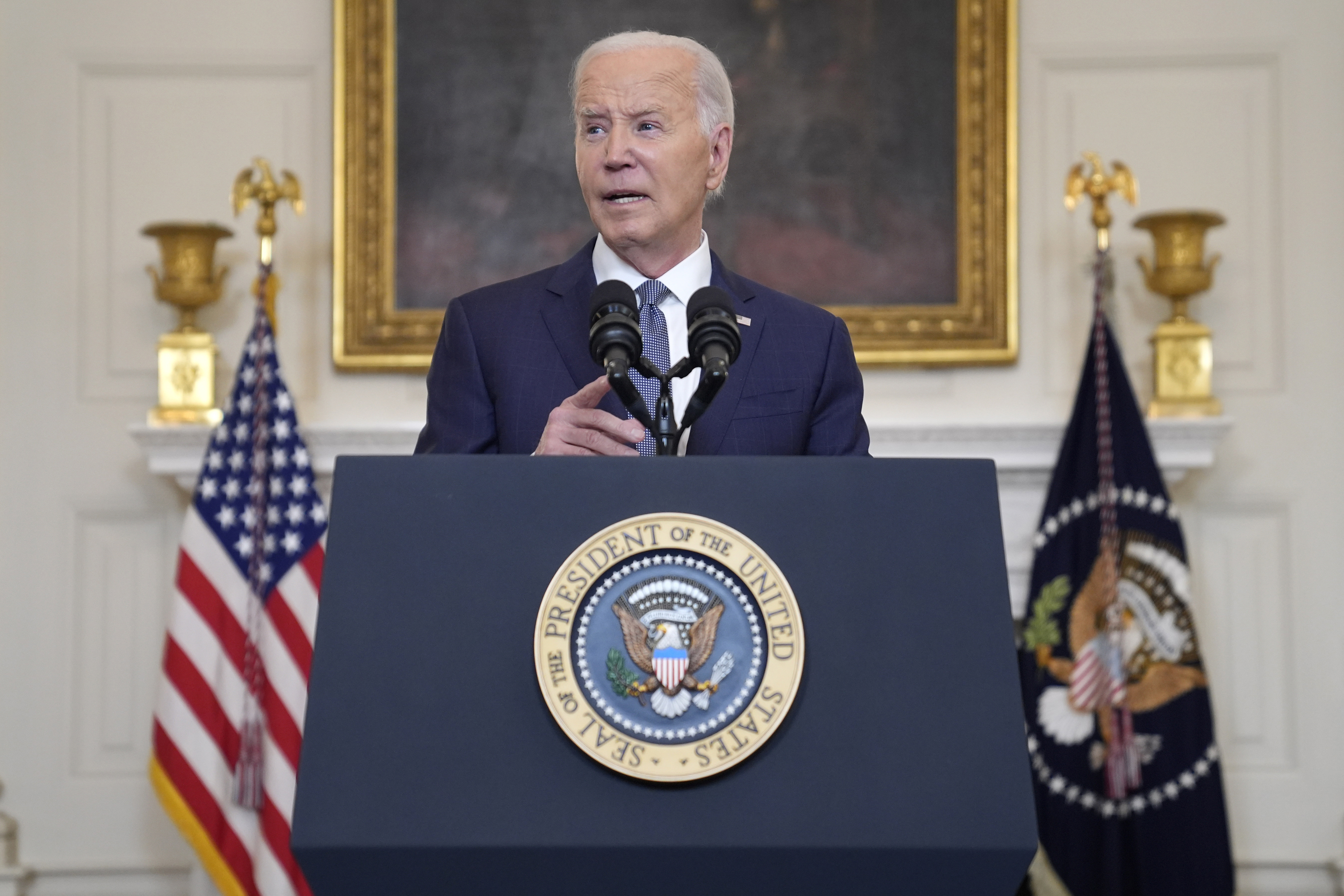 El presidente de Estados Unidos, Joe Biden, pronuncia un discurso sobre el veredicto en el juicio contra el expresidente Donald Trump por el silencio de sus seguidores