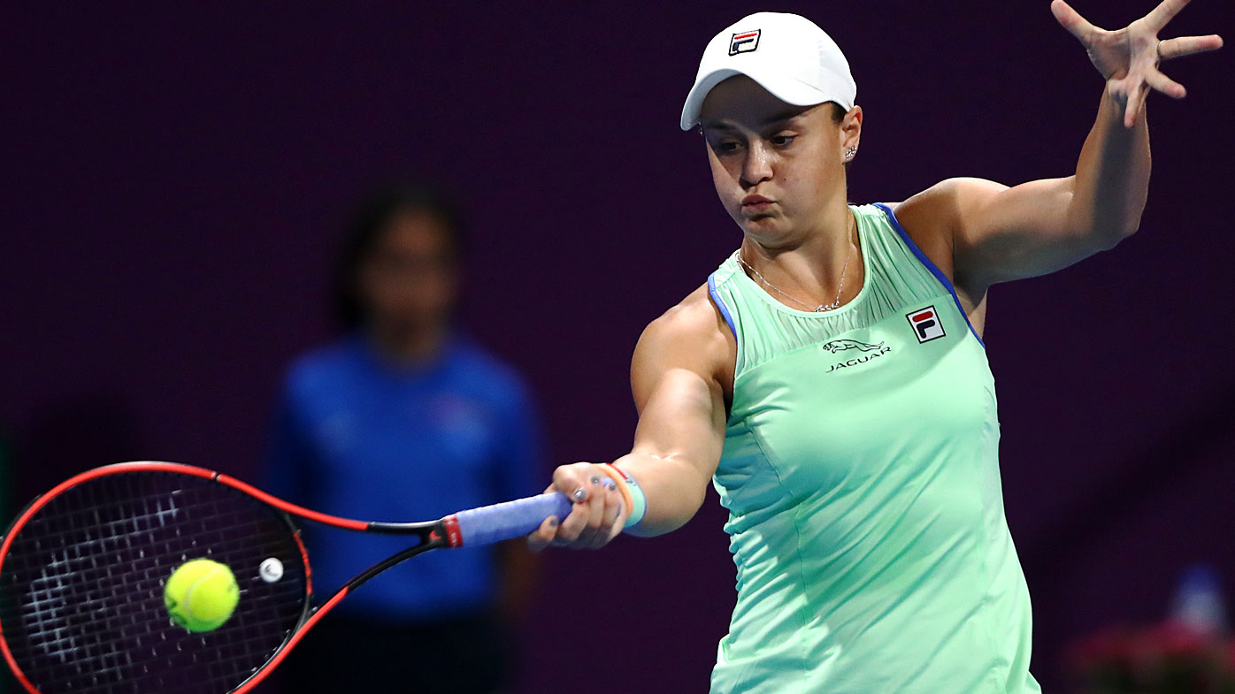 Ashleigh Barty at WTA Qatar Total Open 2020 at Khalifa International Tennis and Squash Complex 