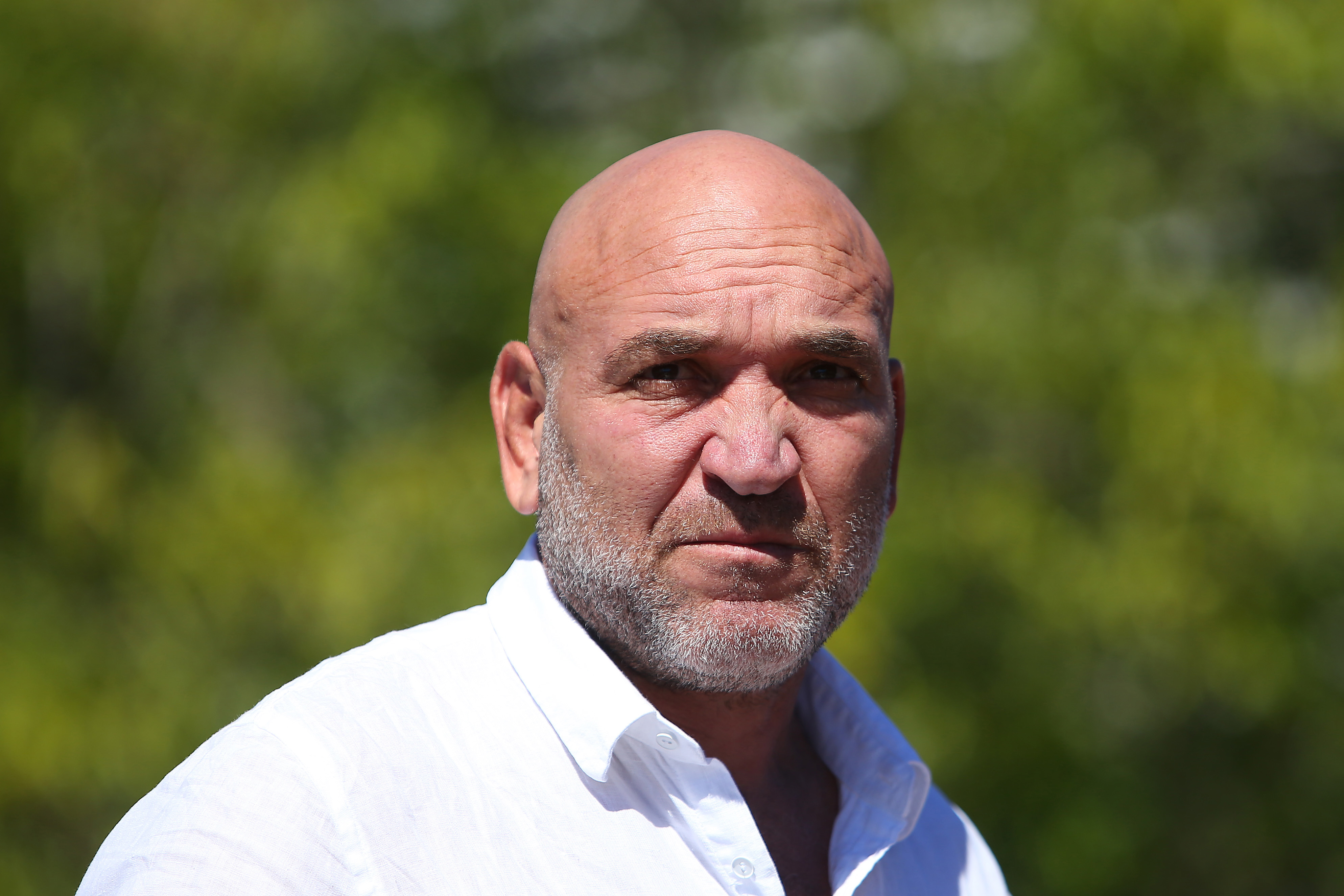 Gorden Tallis at a media conference at the Cruise Bar on March 24, 2021 in Sydney, Australia. (Photo by Jason McCawley/Getty Images)