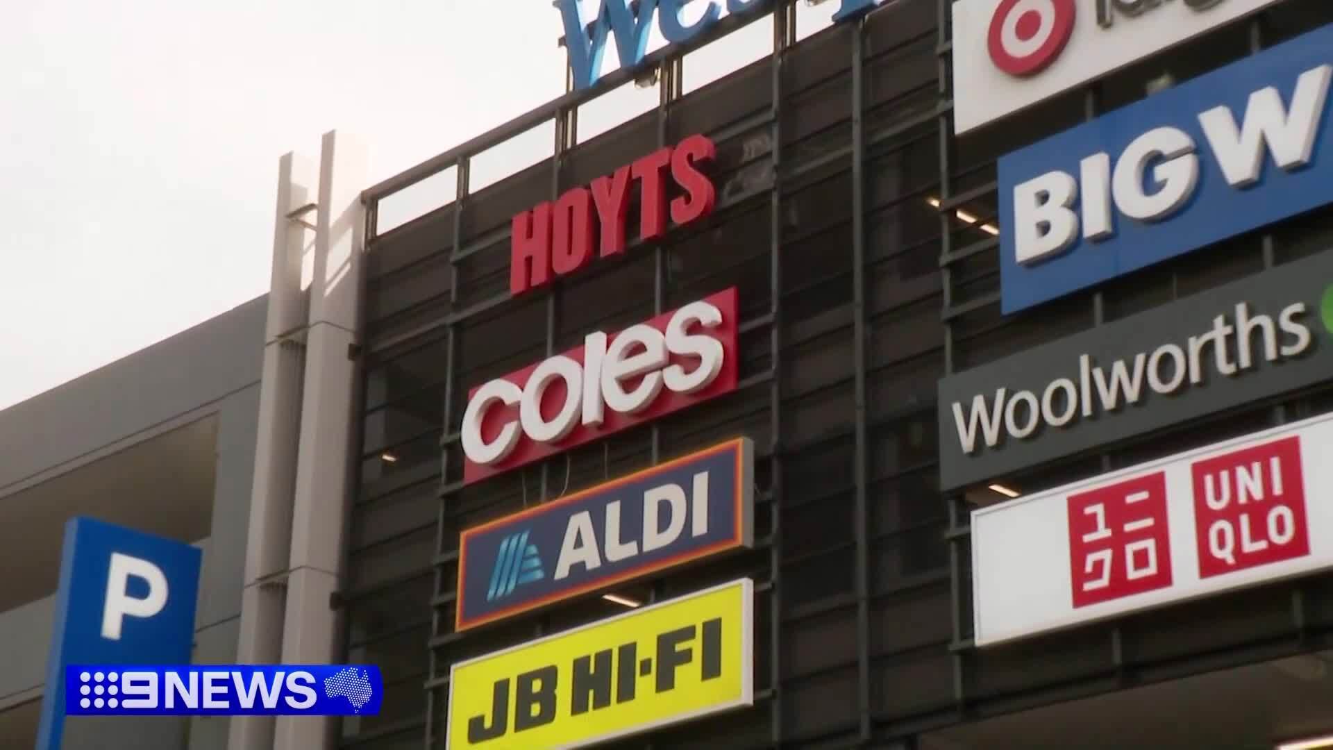 The incident occurred at the self service checkout of Coles at Blacktown's Westpoint Shopping Centre.