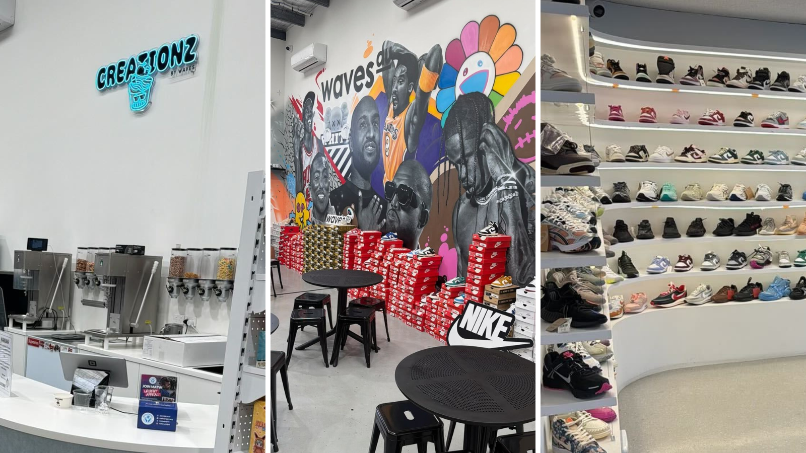 Waves Never Die began in a warehouse and has transformed into an entire shopping and dessert experience.