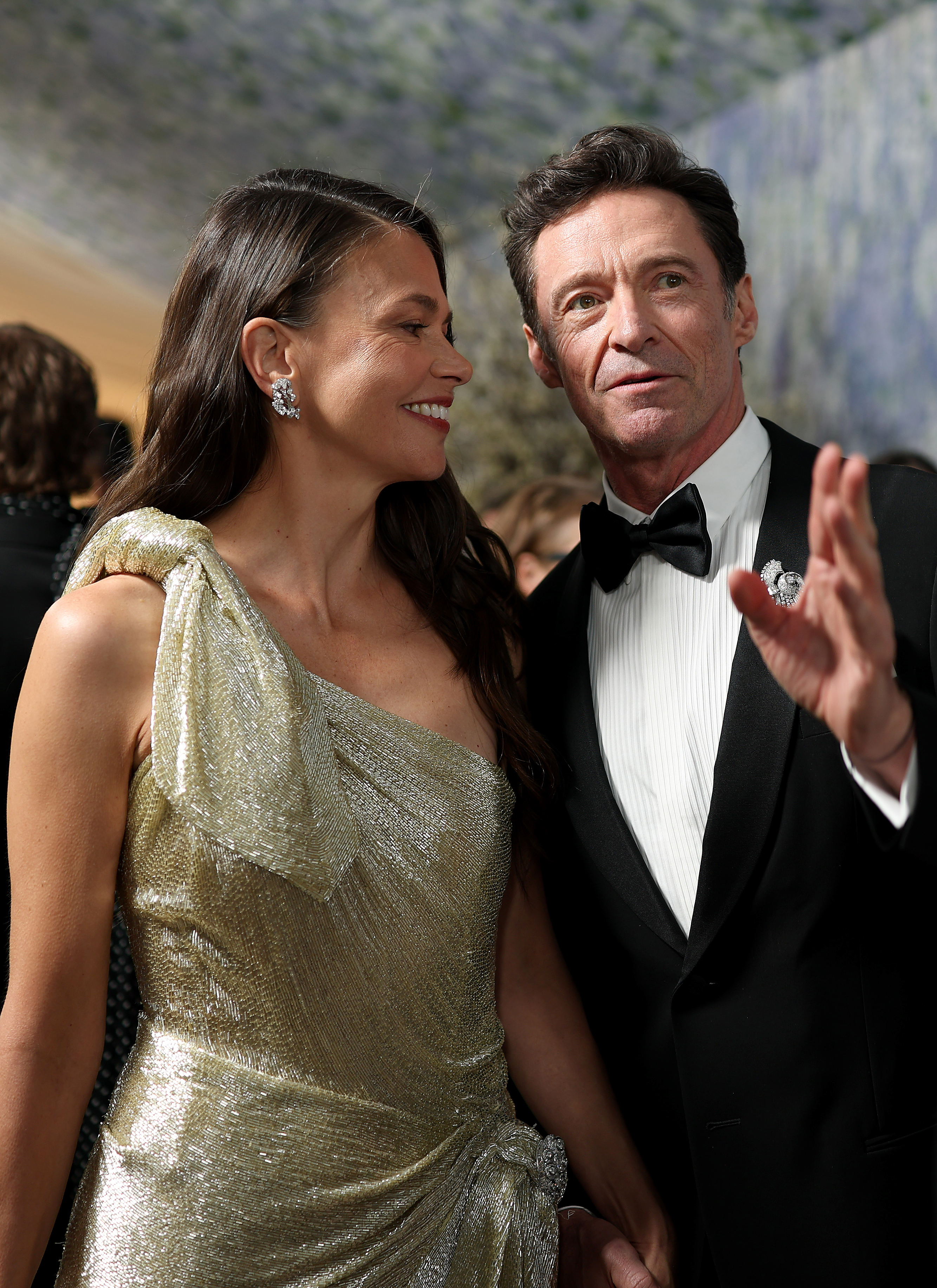 NEW YORK, NEW YORK - MAY 04: (L-R) Sutton Foster and Hugh Jackman attend the 2026 Met Gala celebrating 